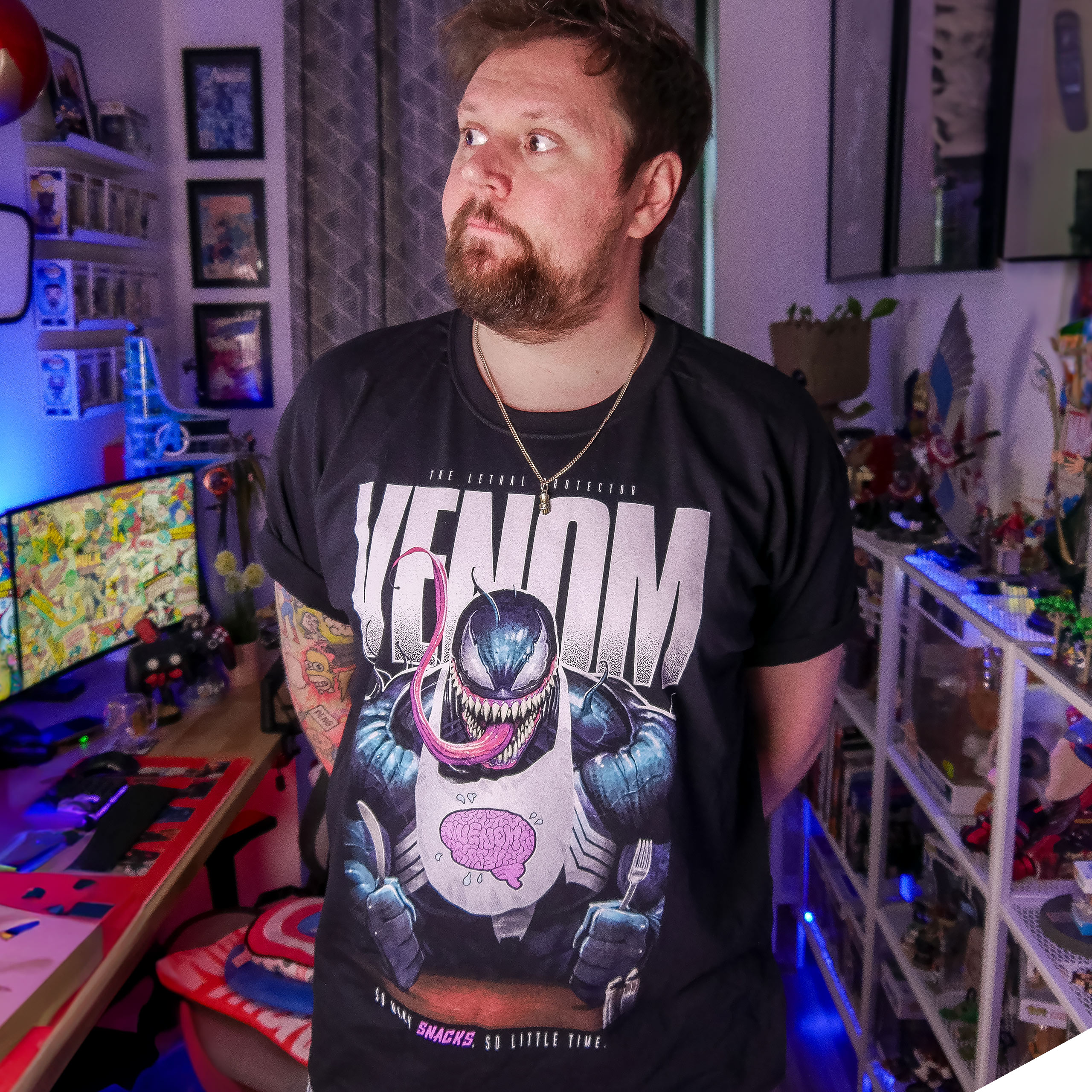 Venom - So Many Snacks t-shirt noir - S - Noir