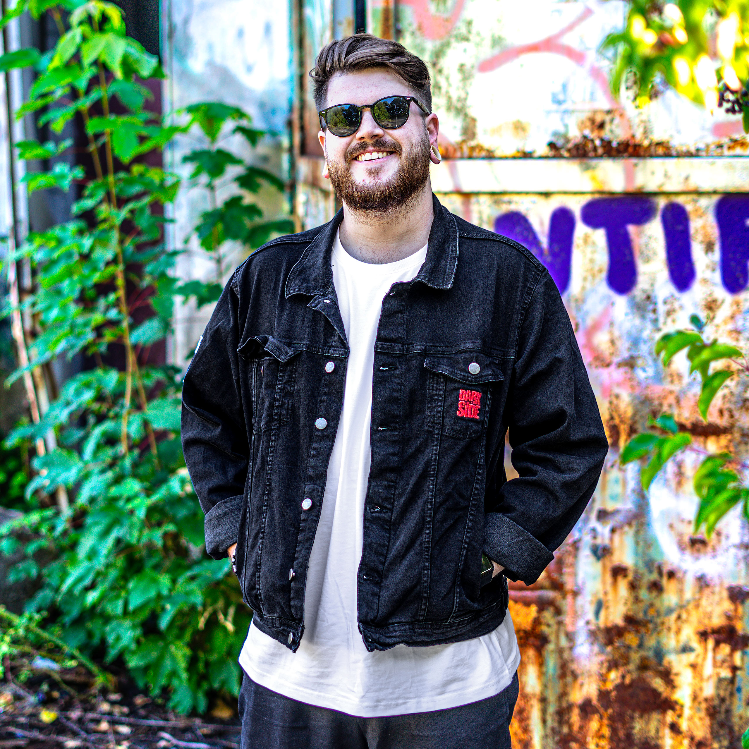 Star Wars - Dark Side Defend The Galactic Empire Denim Jacket Black - M - Black