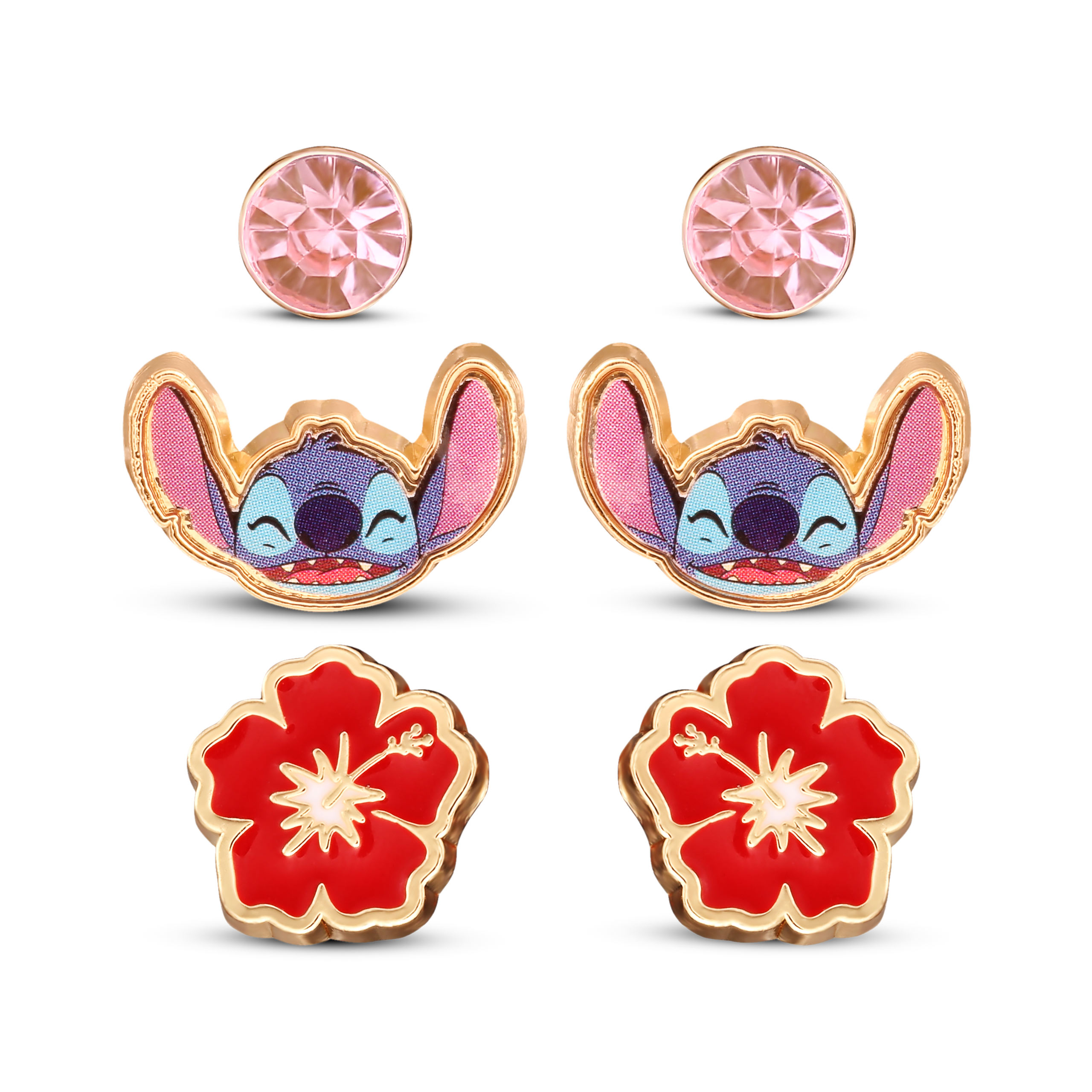 Lilo & Stitch - Set di 3 Orecchini