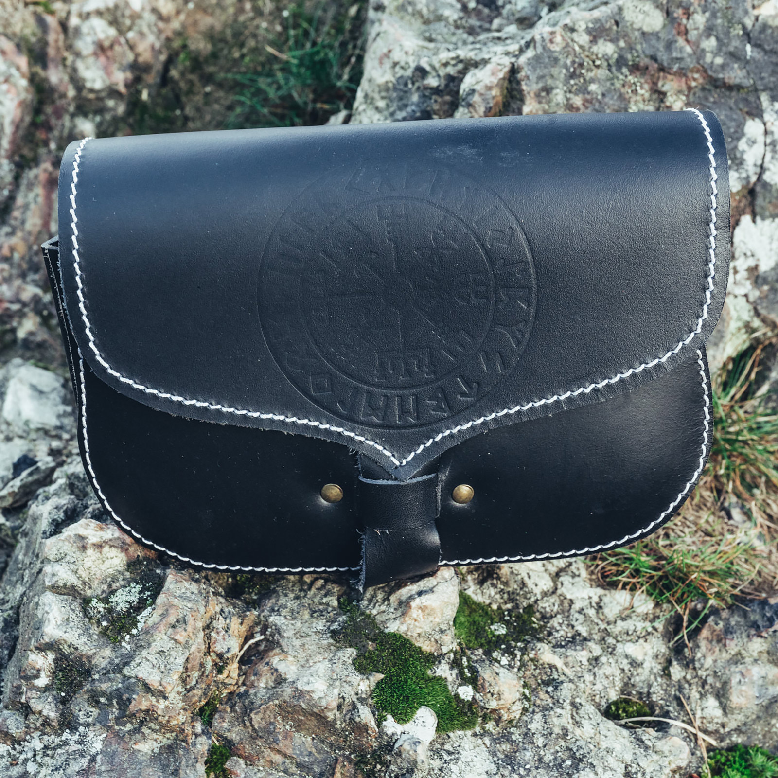 Sac de Ceinture Médiéval Folkvar Noir - Leonardo Carbone