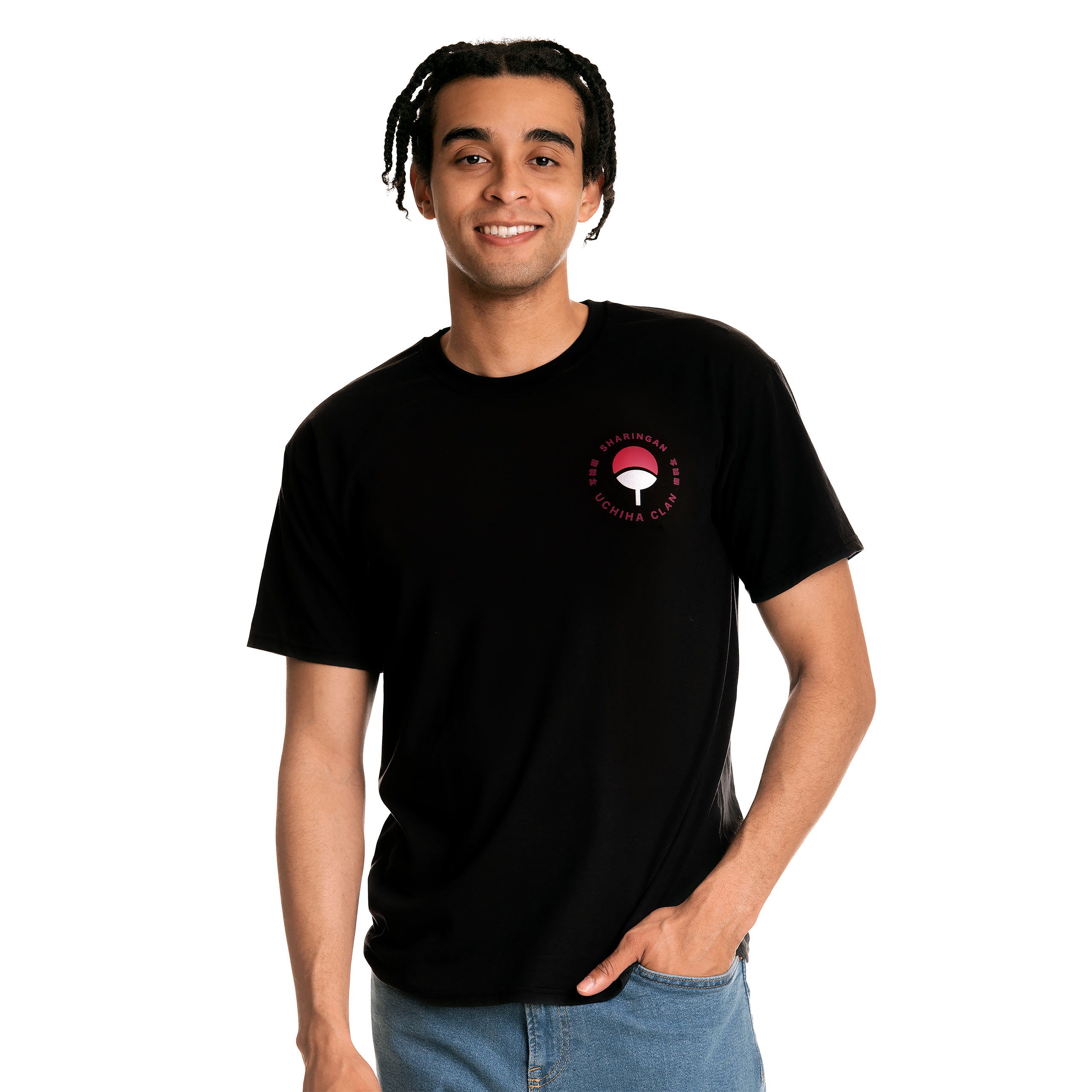 Naruto - Camiseta del Clan Uchiha negra - S - Negro