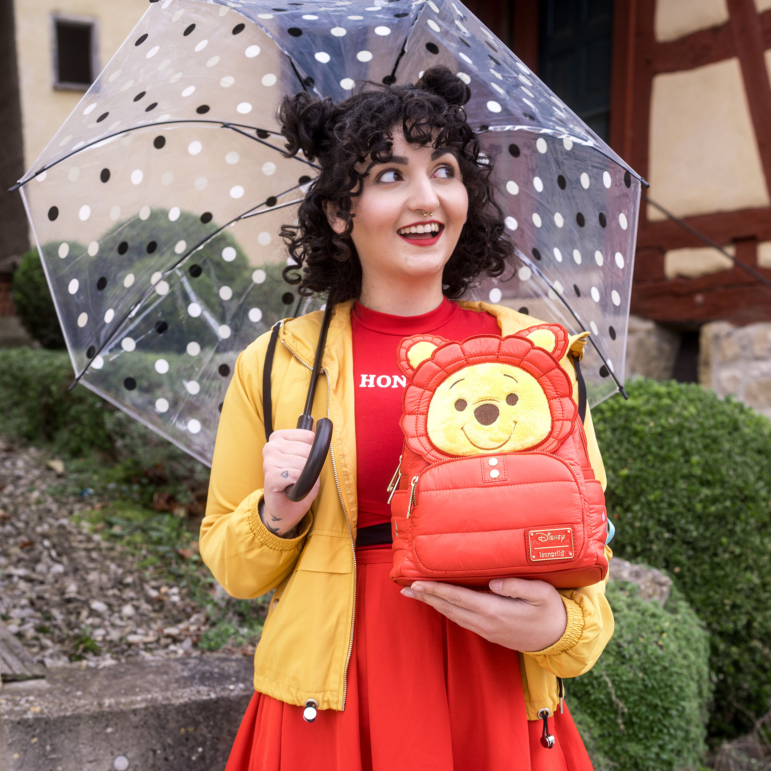 Winnie Pooh - Mini mochila de cosplay de chaqueta roja - Loungefly