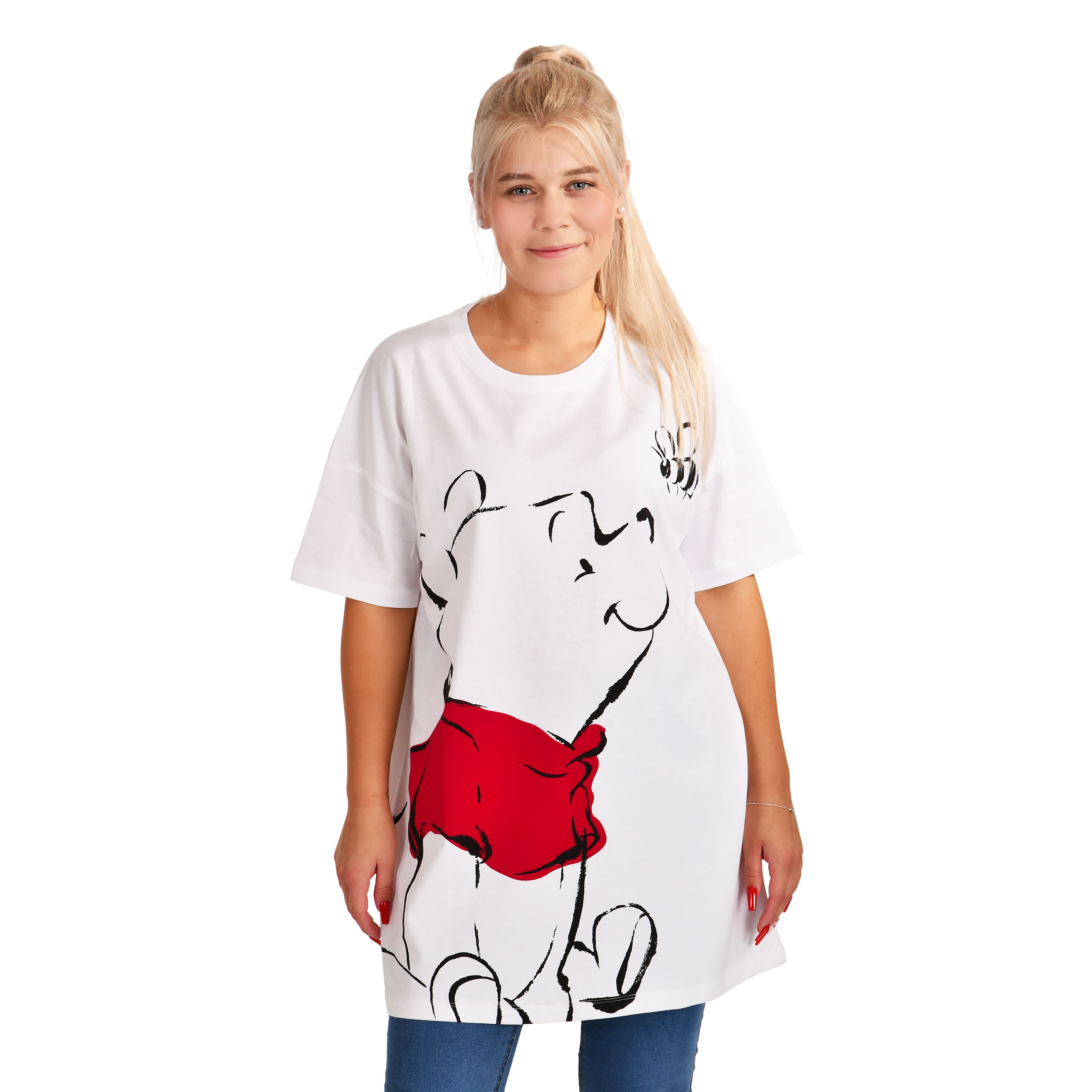Winnie l'Ourson - T-shirt oversize blanc - M - Blanc