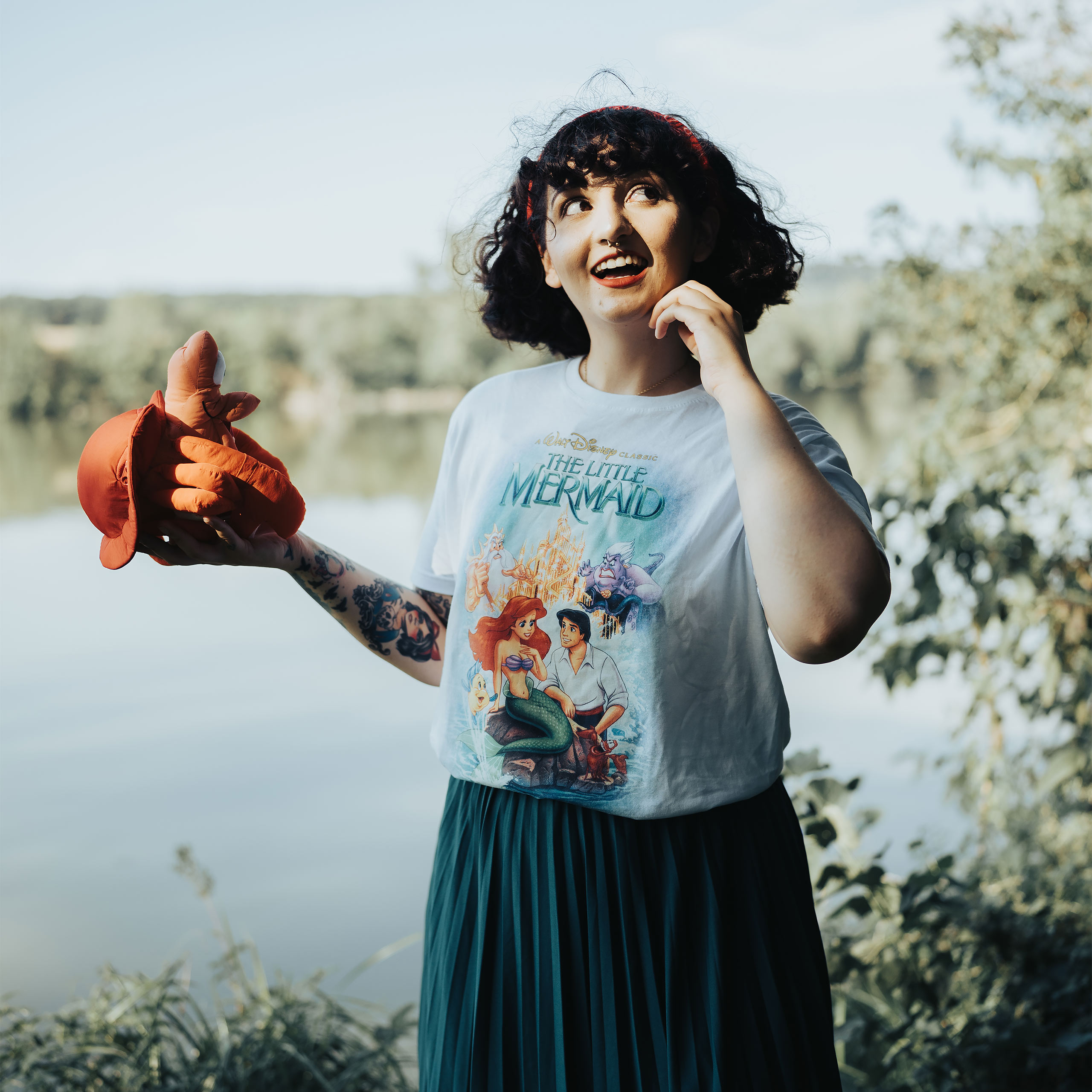 Ariël - Klassiek Poster T-Shirt wit - S - Wit