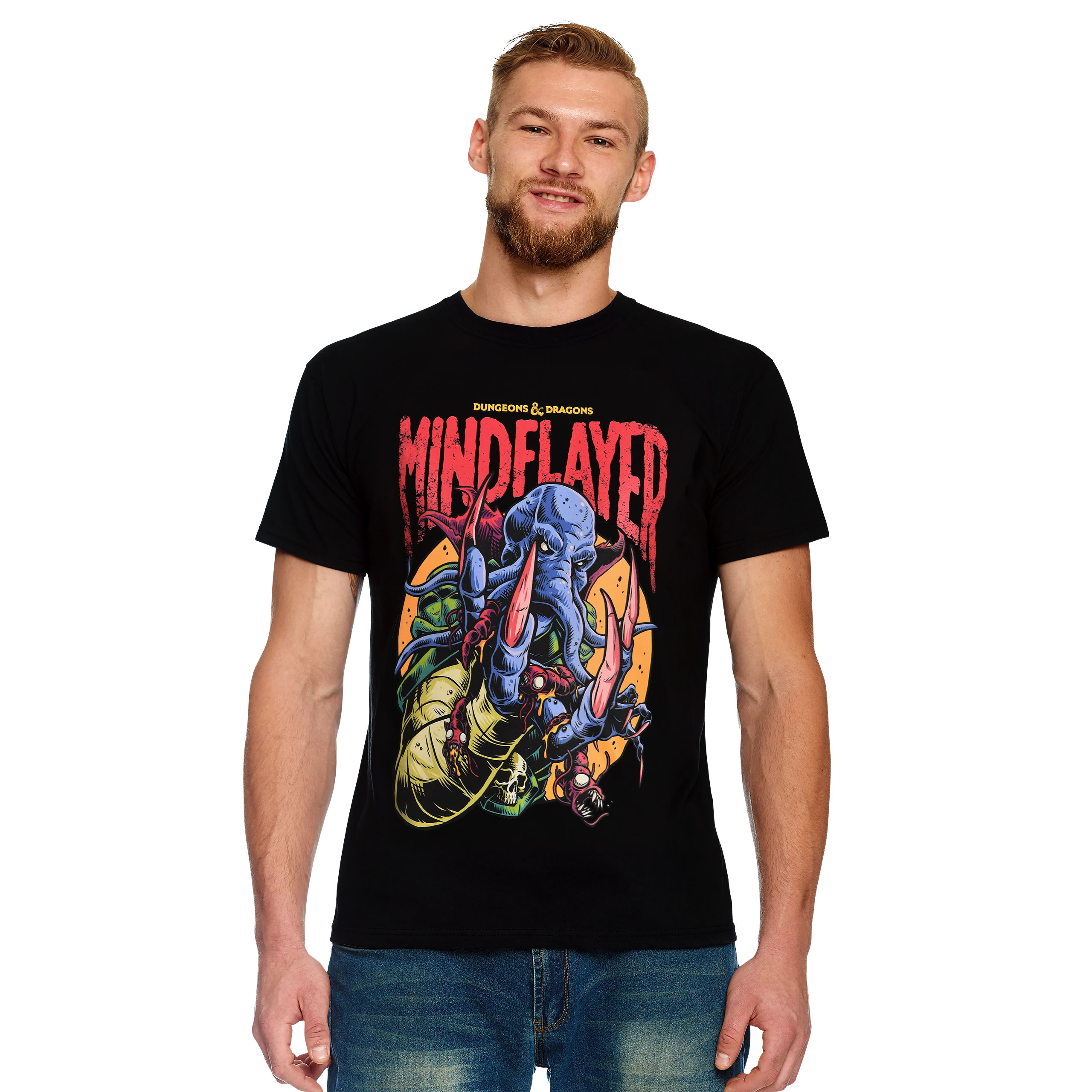 Dungeons & Dragons - Mindflayer T-shirt zwart - S - Zwart