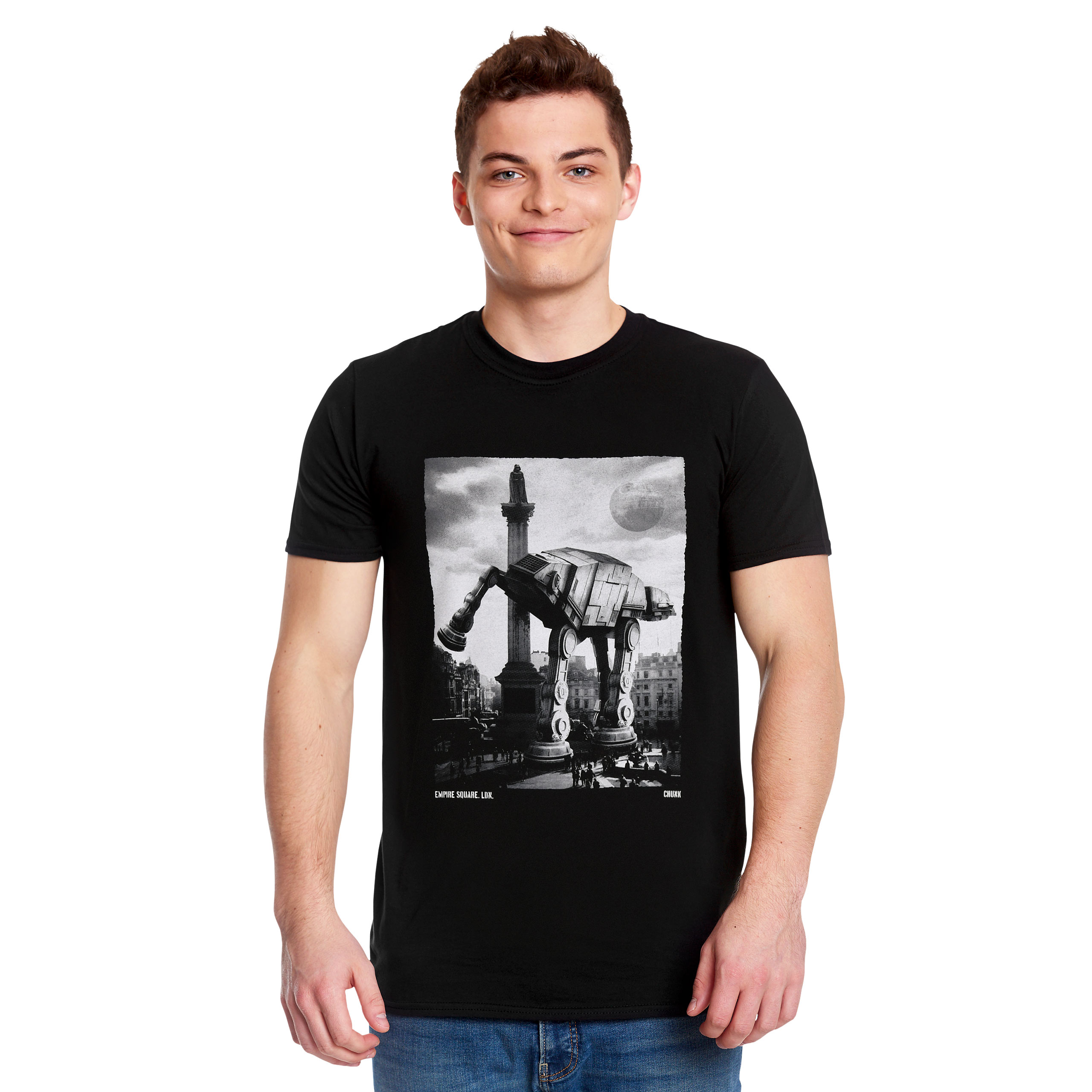 Empire Square T-Shirt für Star Wars Fans schwarz - XL - Schwarz - Chunk