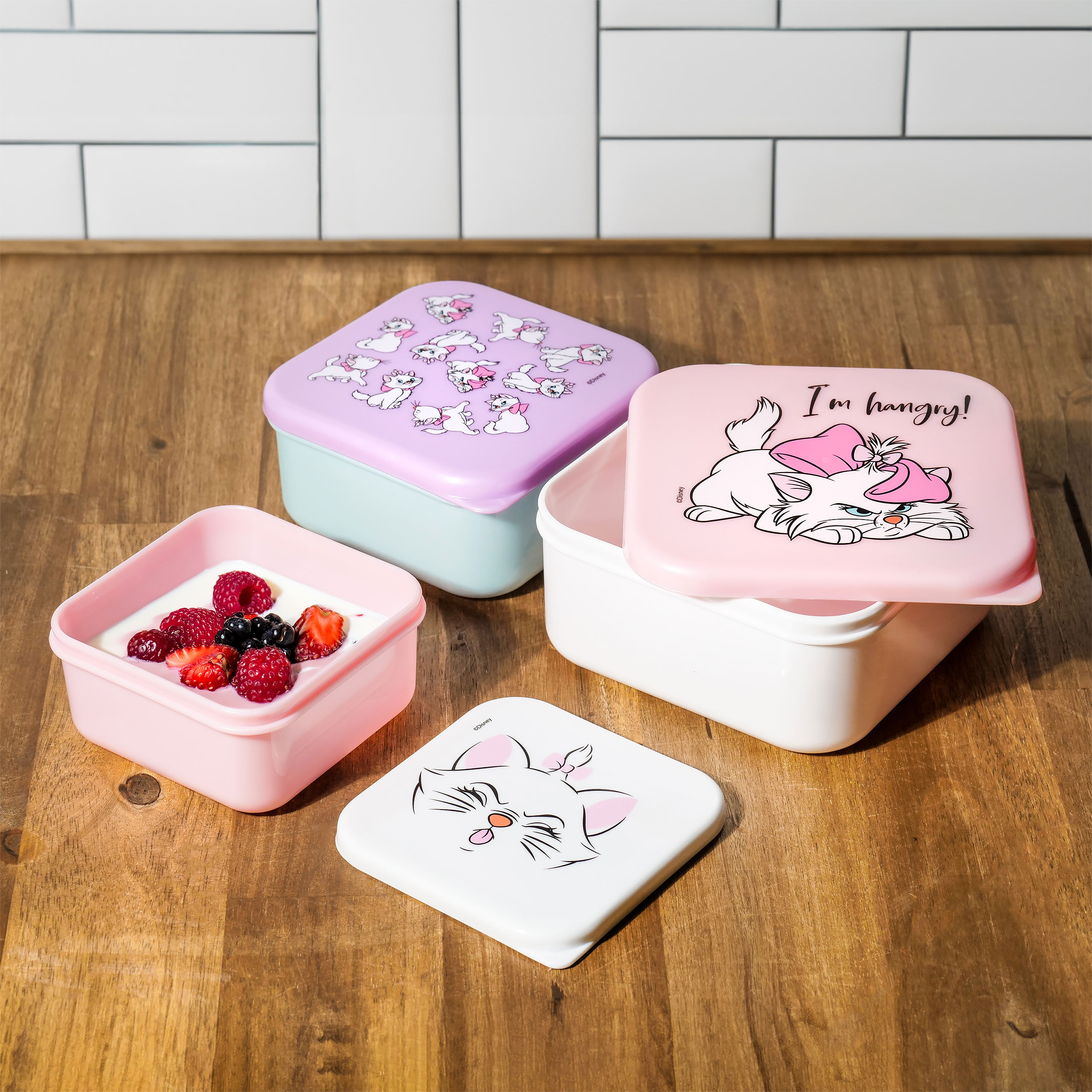 Los Aristogatos - Set de 3 fiambreras Marie