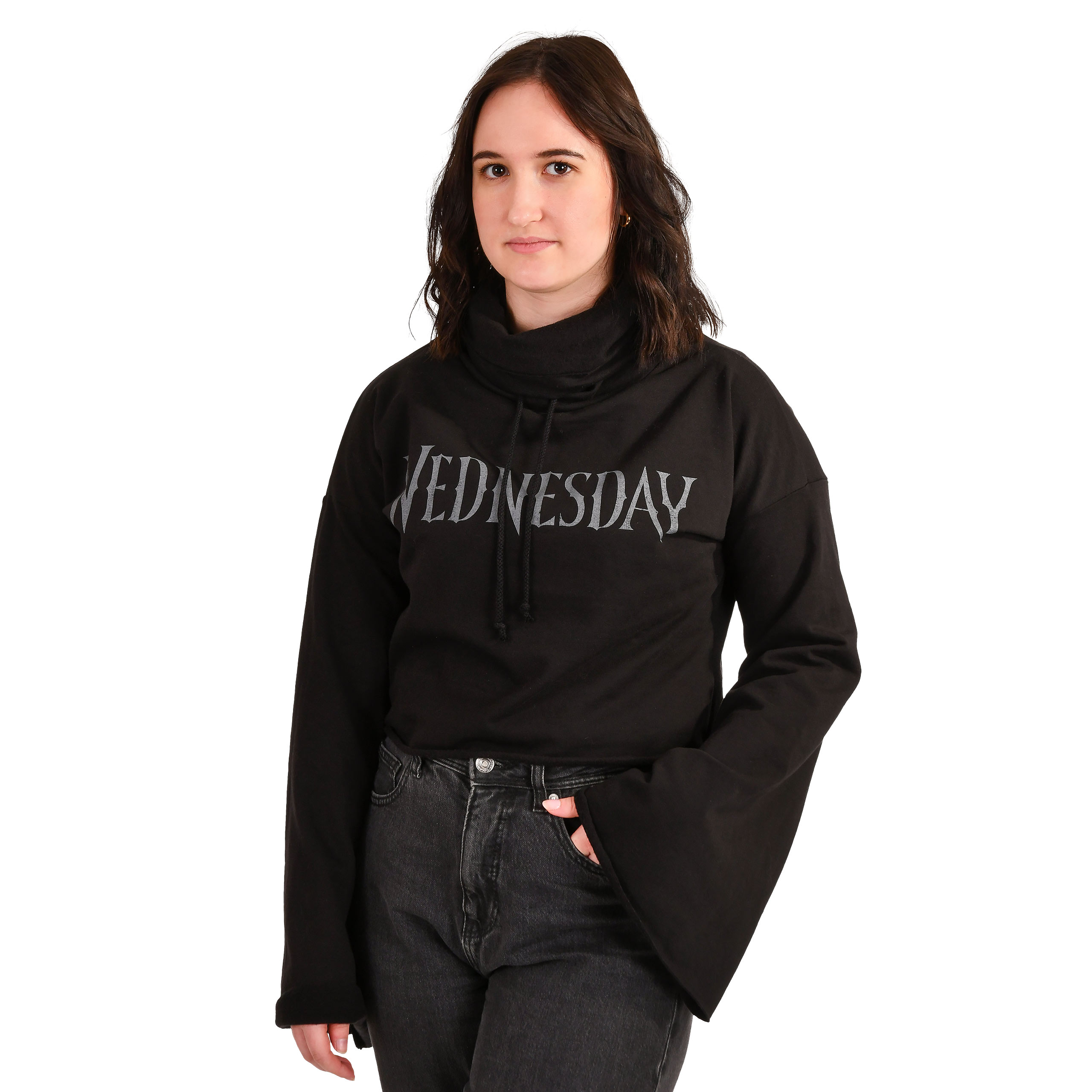 Mercredi - Sweat Crop Toxique - XXL - Noir