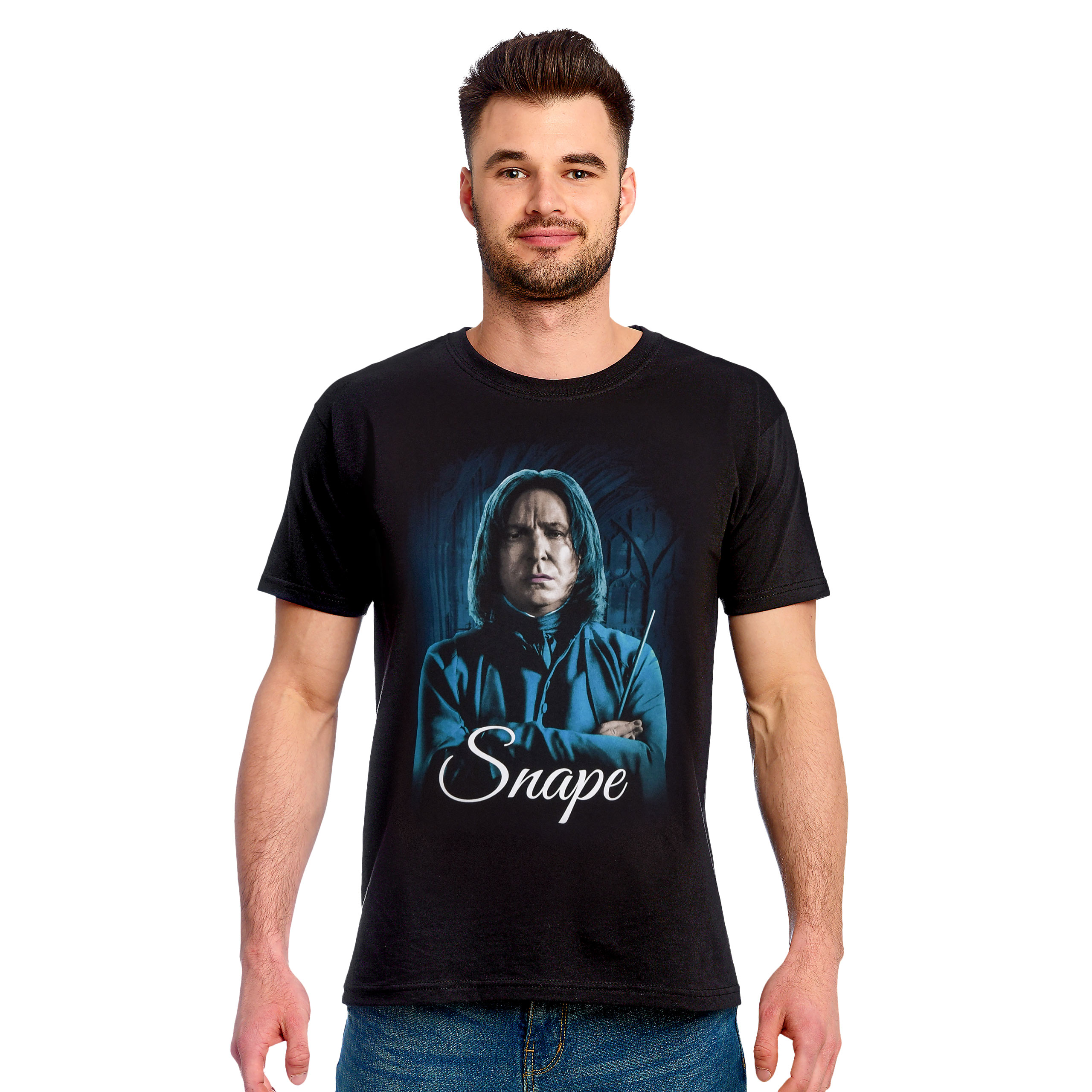 Severus Snape T-Shirt schwarz - Harry Potter - XXL - Schwarz