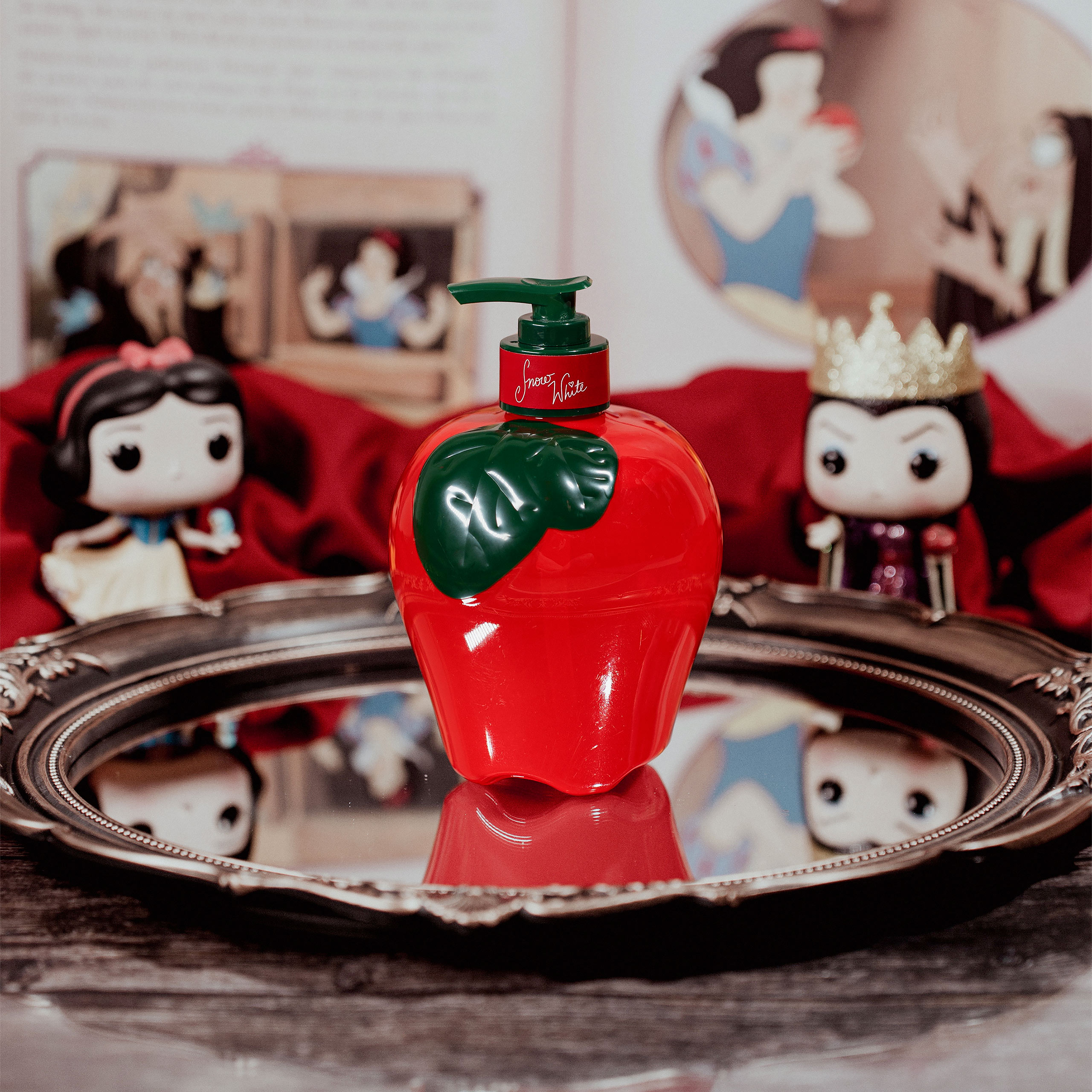 Blancanieves - Dispensador de jabón de manzana con gel de ducha