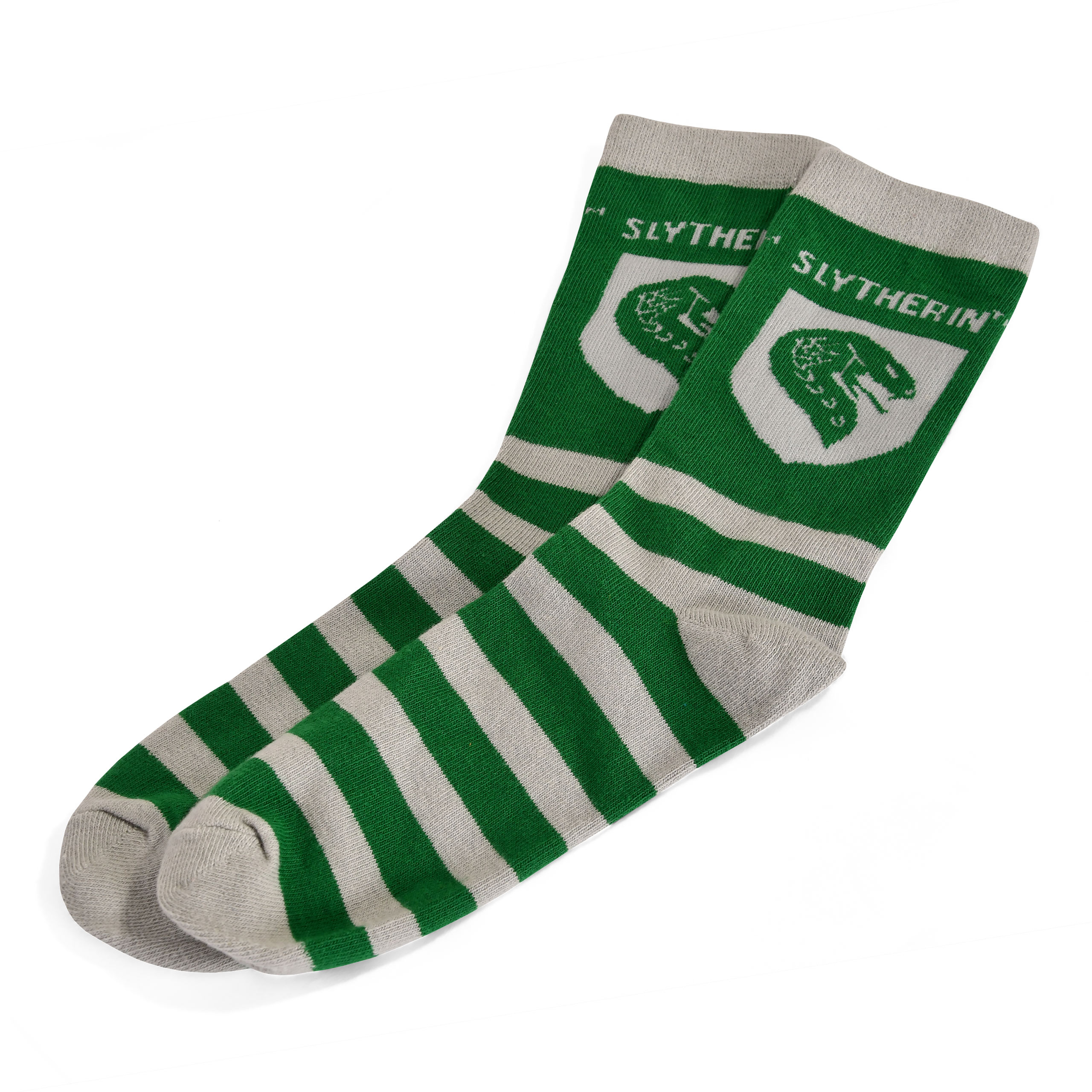 Harry Potter - Slytherin Crest Socks Green-Gray - 36-39