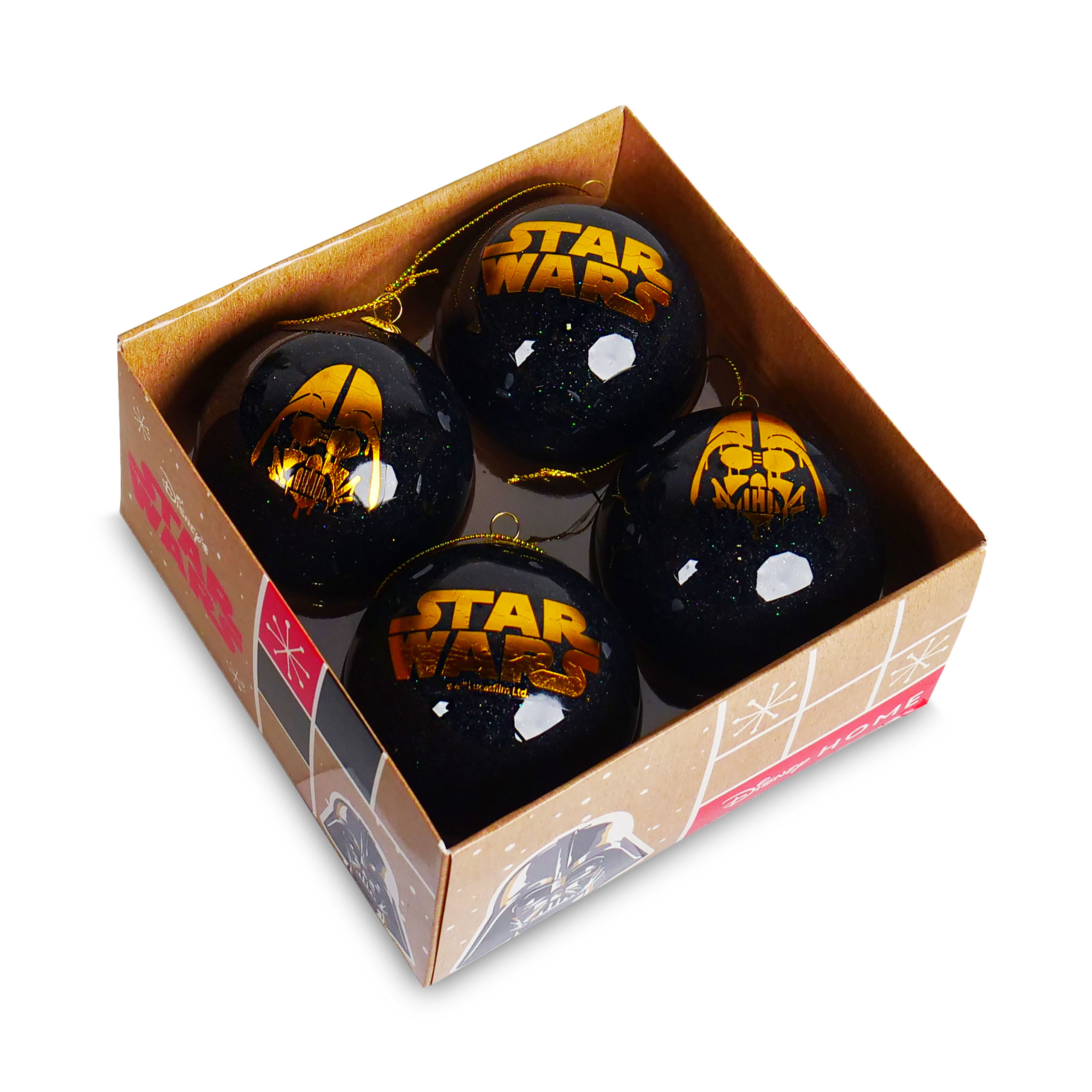 Star Wars - Logo kerstballen set van 4