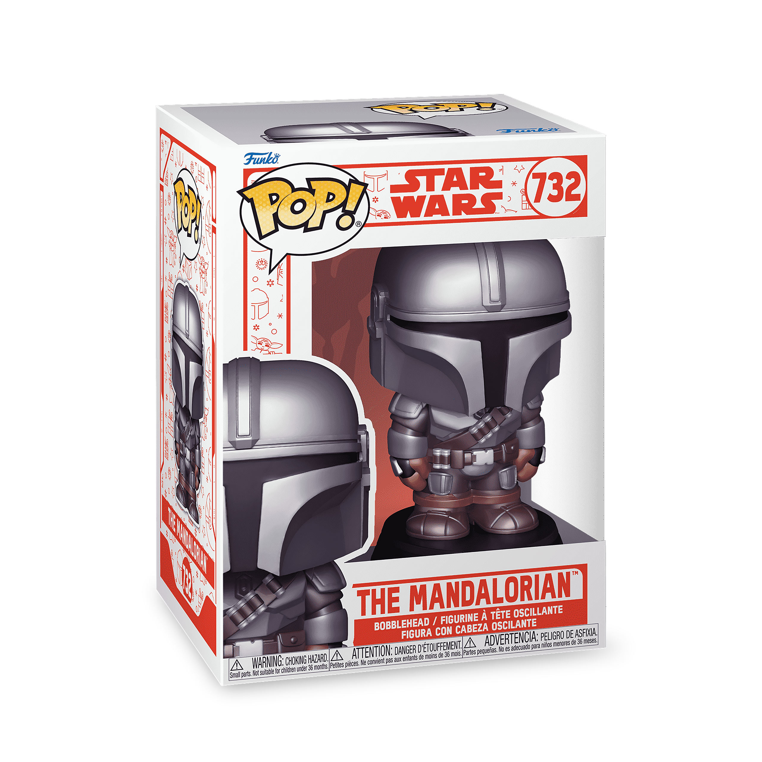 Mando Holiday Funko Pop Bobblehead Figure - Star Wars The Mandalorian - Funko