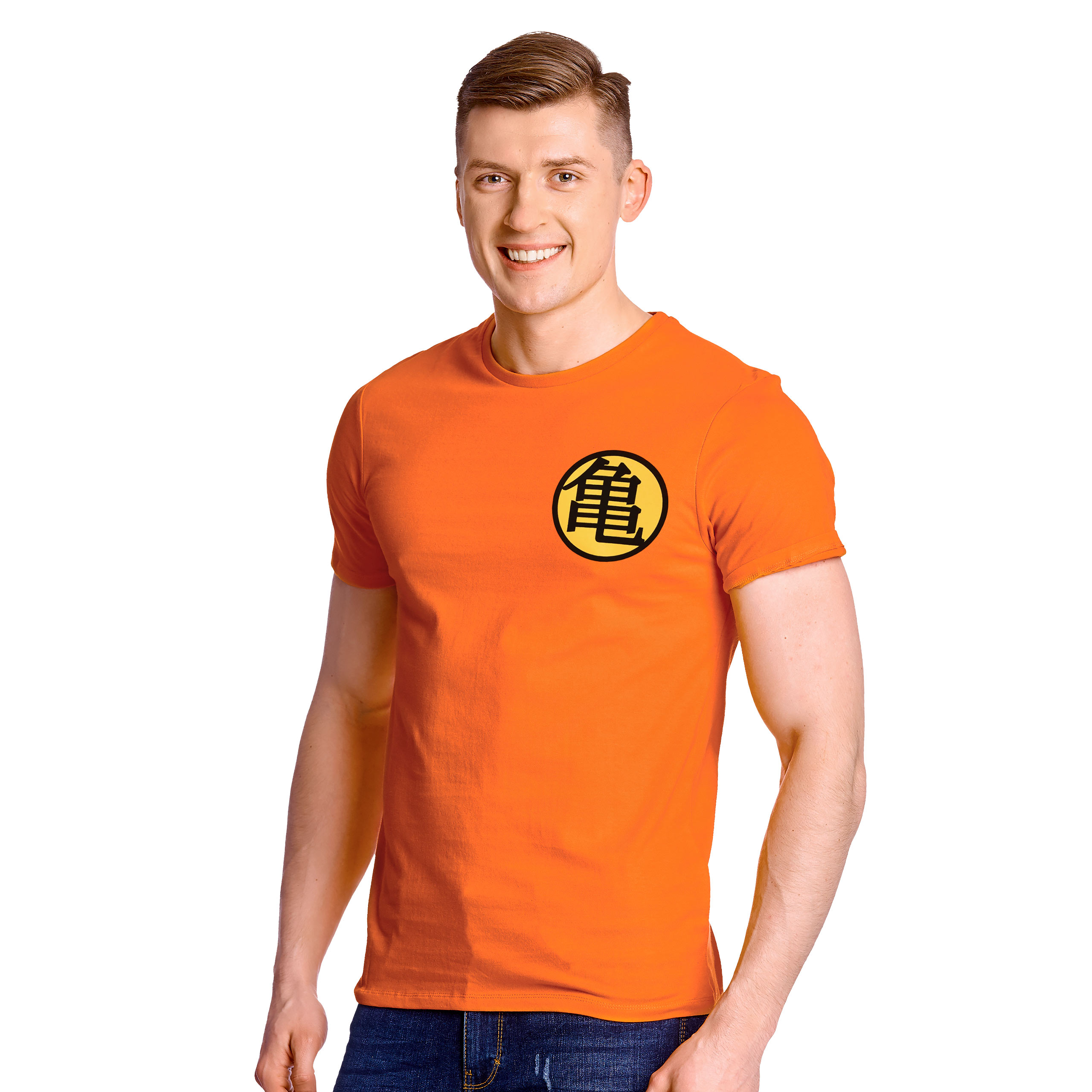 Dragon Ball - Kame Symbol T-Shirt orange - S - Orange