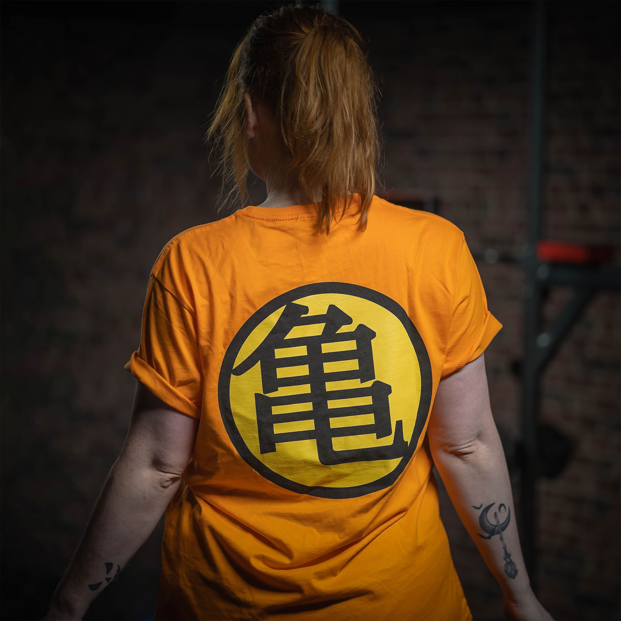 Dragon Ball - Kame Symbol T-Shirt - L - orange