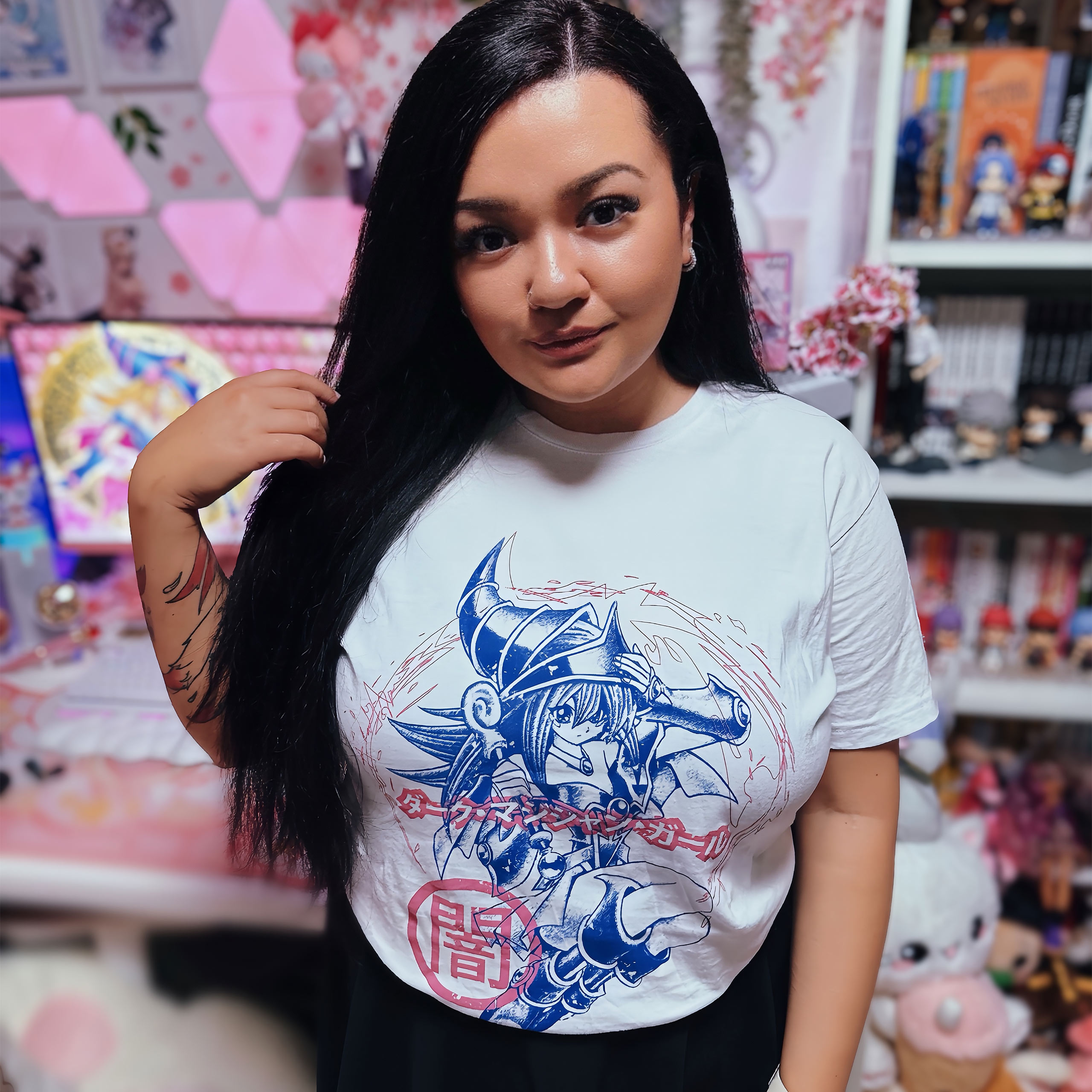 Yu-Gi-Oh! - Dark Burning T-shirt wit - L - Wit