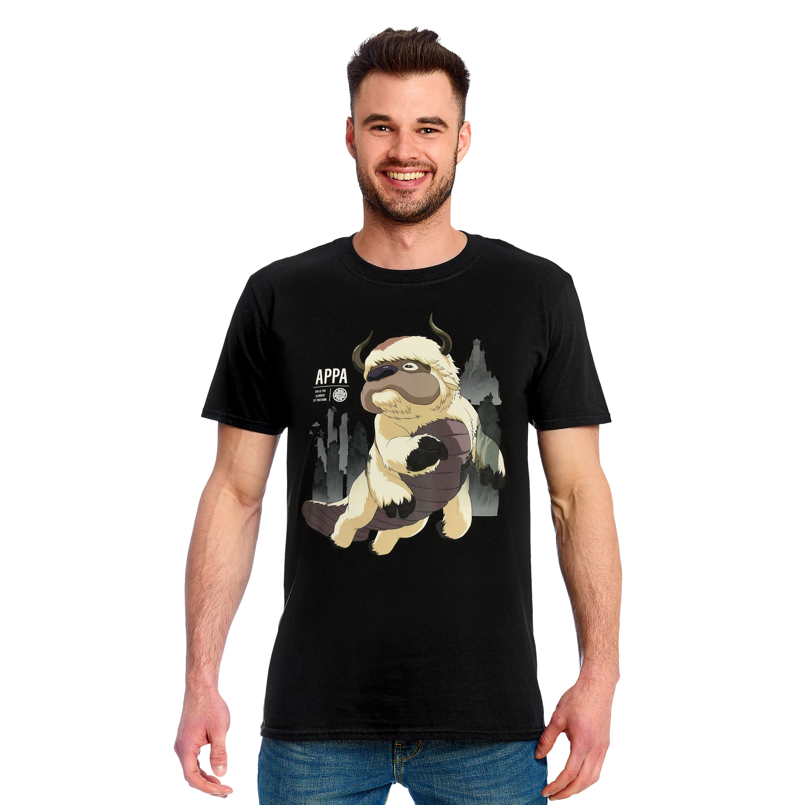 Avatar The Last Airbender - Flying Appa T-Shirt - M - Schwarz