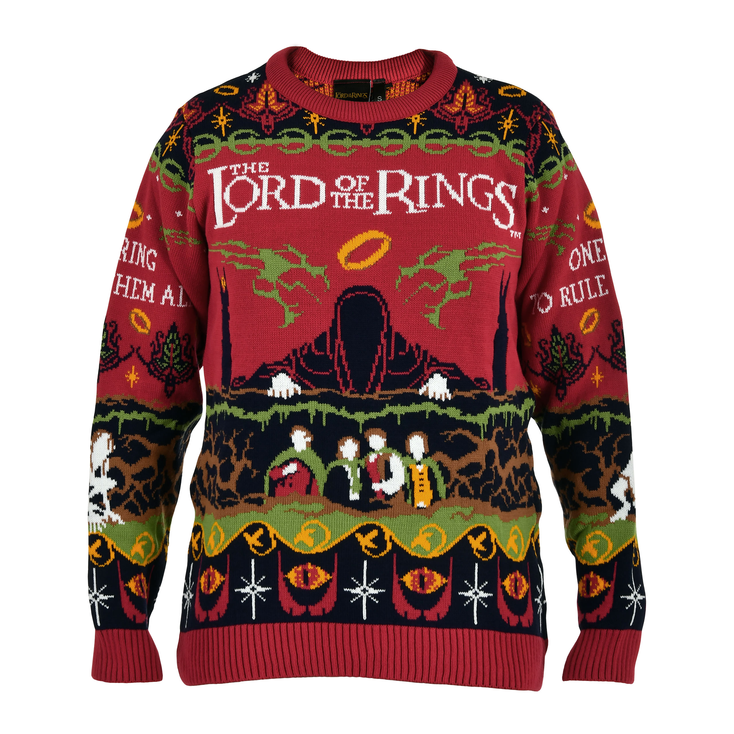 The Lord of the Rings - One Ring To Rule Them All Knitted Sweater - XL - Multicolor