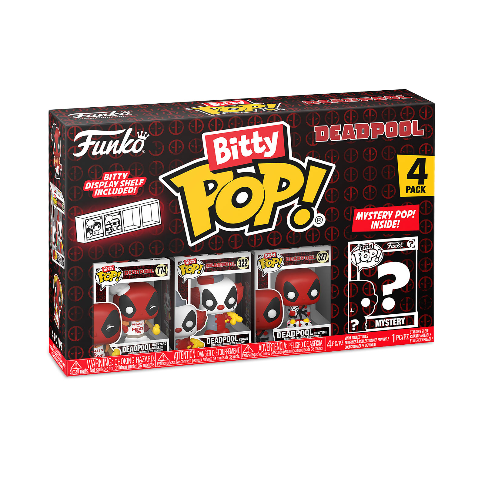 Deadpool - Funko Bitty Pop 4er Figuren Set Serie 1 - Funko
