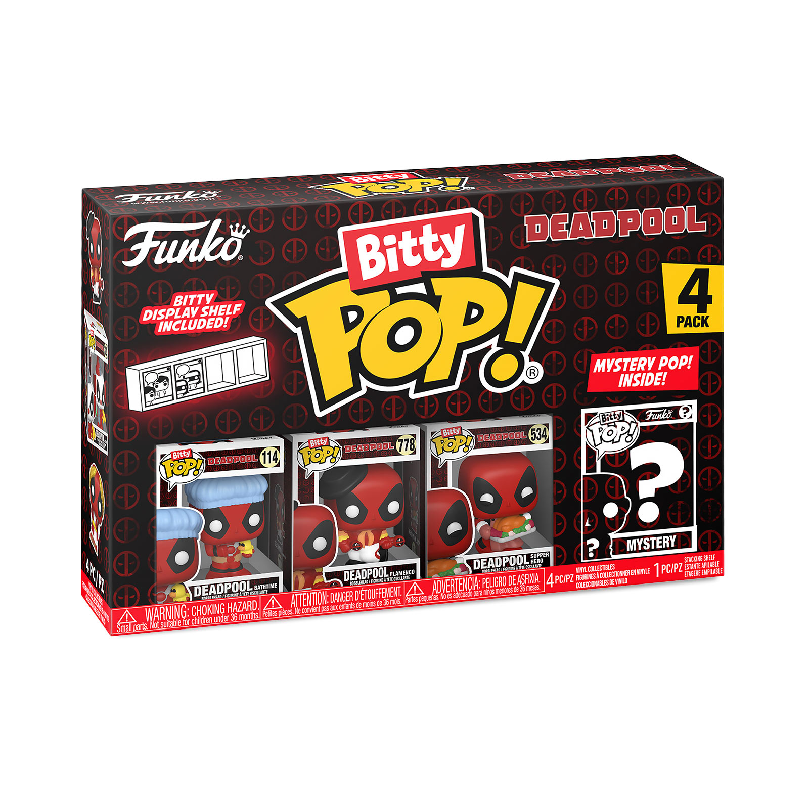 Deadpool - Funko Bitty Pop 4er Figuren Set Serie 2 - Funko