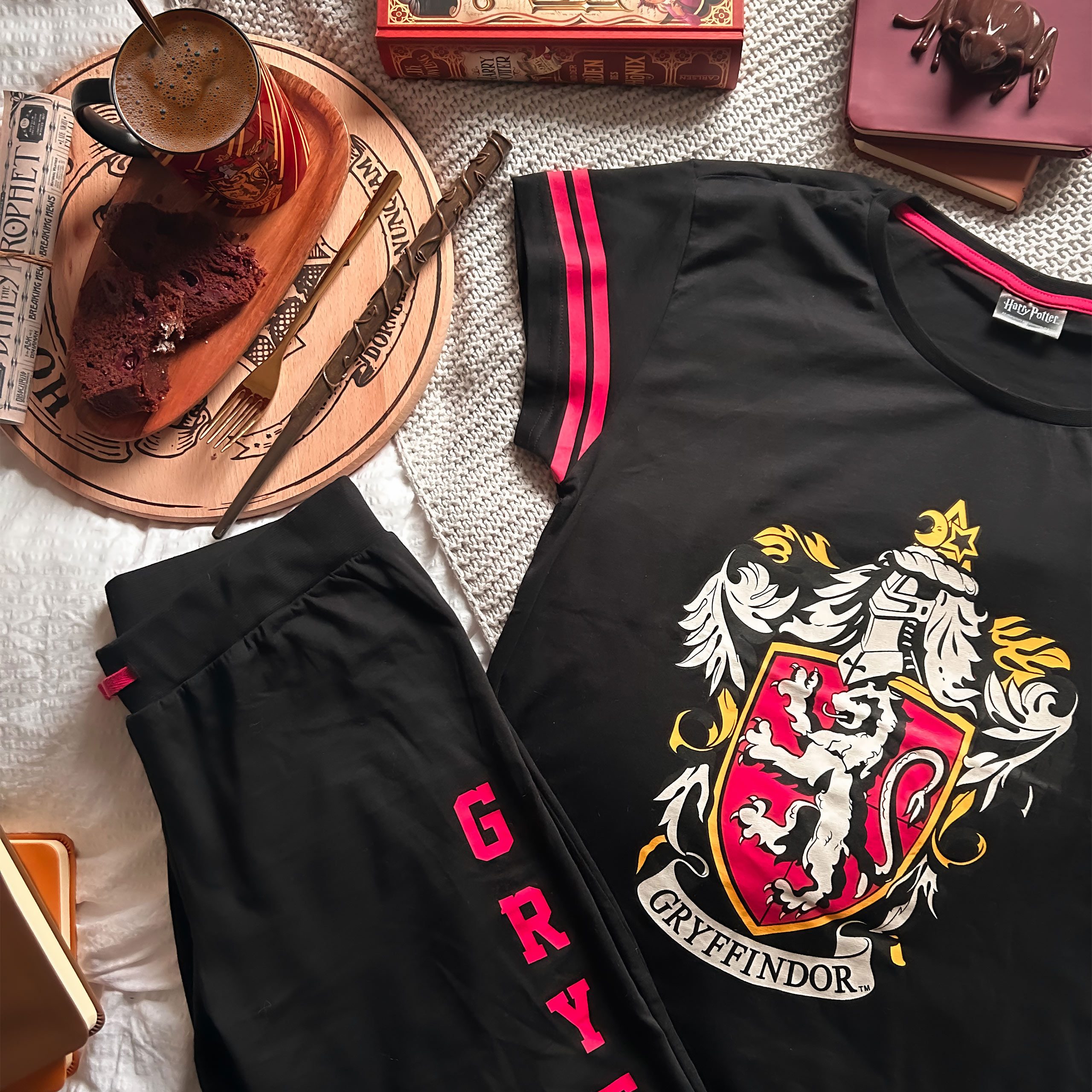 Pigiama stemma Grifondoro nero - Harry Potter - XS - Nero