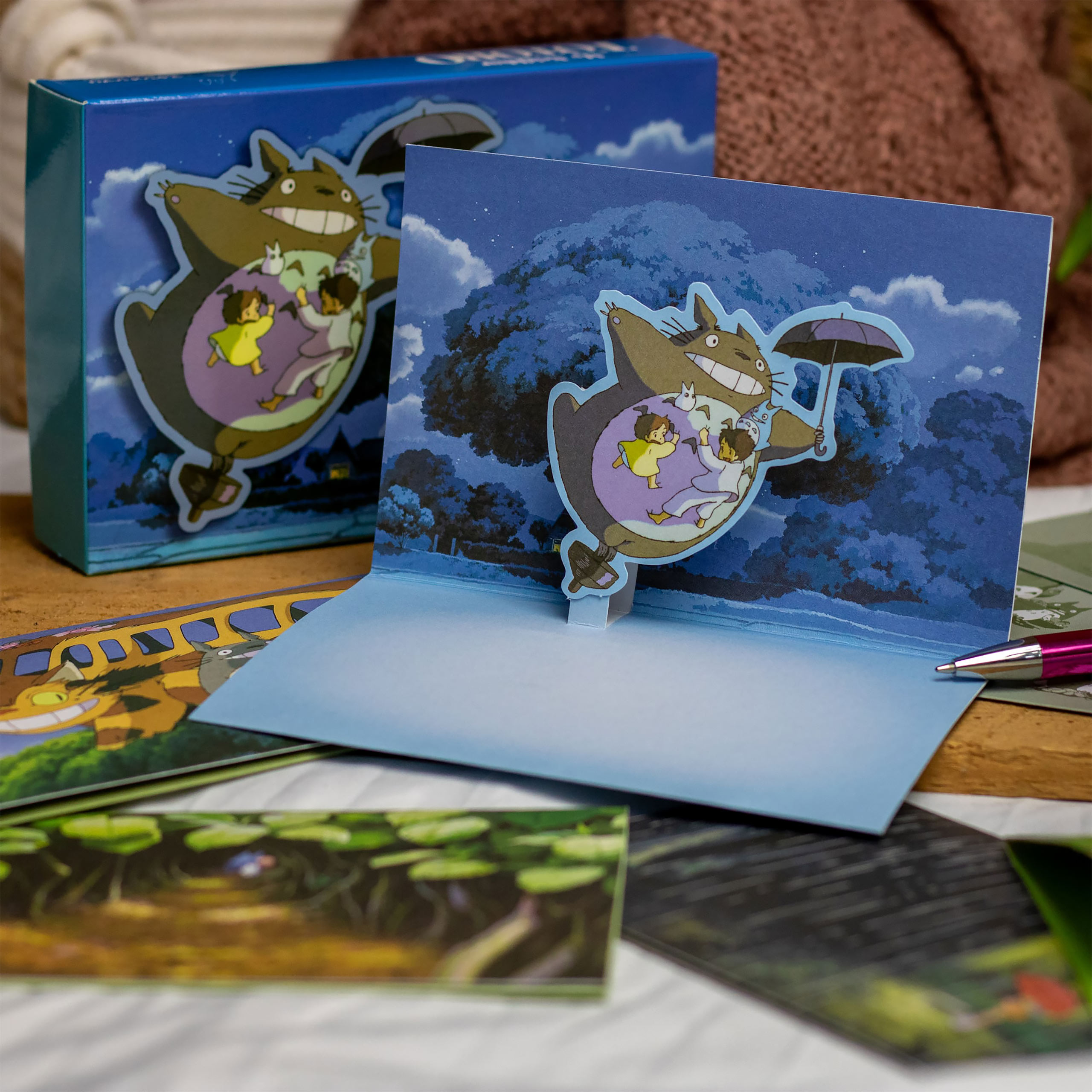 Totoro - Friends 3D Pop-Up Postkarten 10er Set - Studio Ghibli
