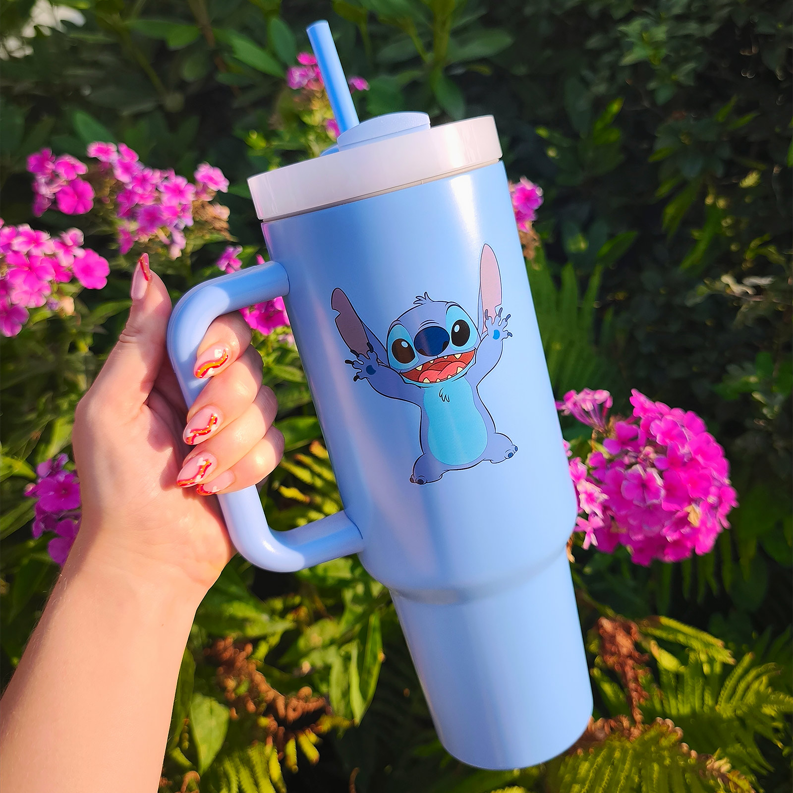 Vaso Stitch To Go con pajita - Lilo & Stitch