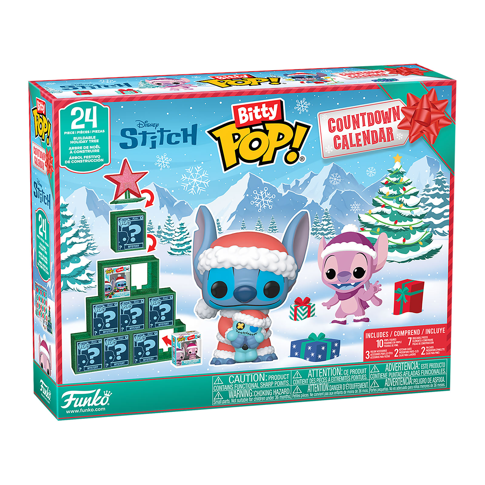 Calendario de Adviento Stitch Holiday Bitty Pop Funko - Lilo & Stitch - Funko