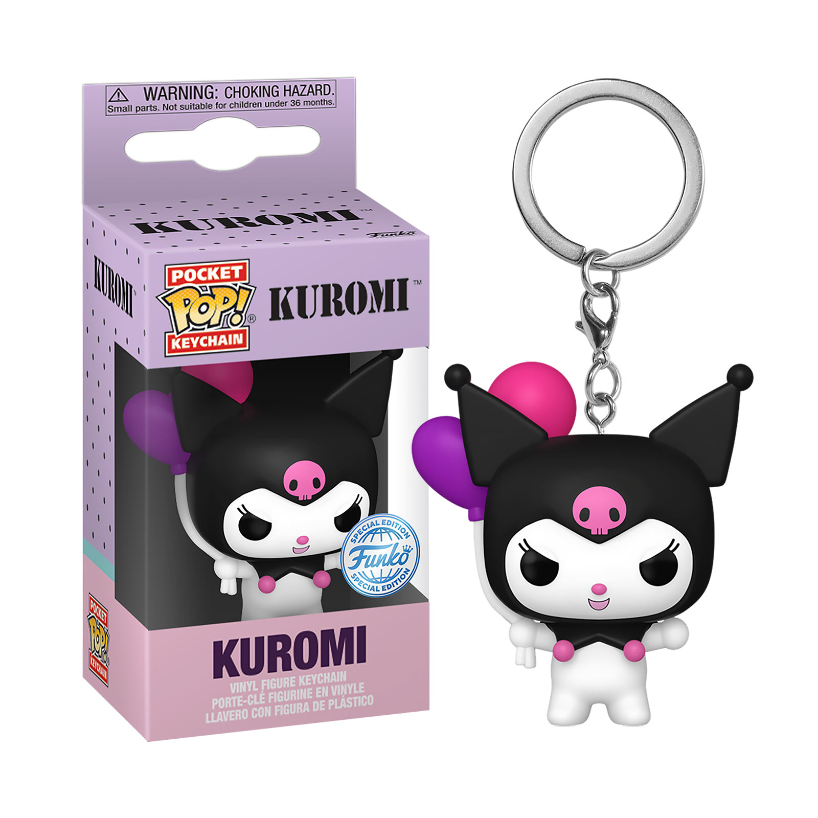 Sanrio - Kuromi with Balloons Funko Pop Keychain - Funko