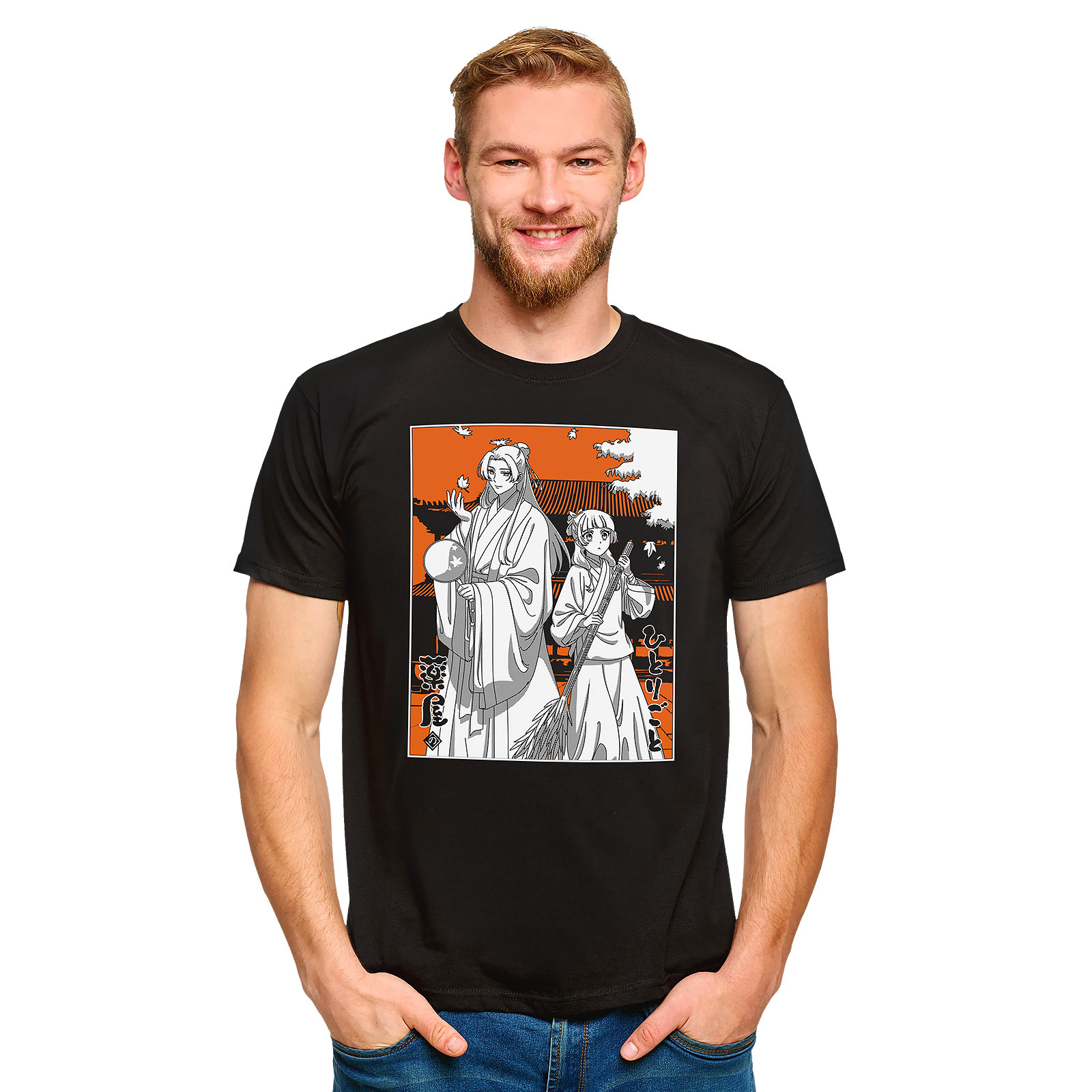 T-shirt Maomao et Jinshi pour les fans de Les Carnets de l'Apothicaire - M - Noir