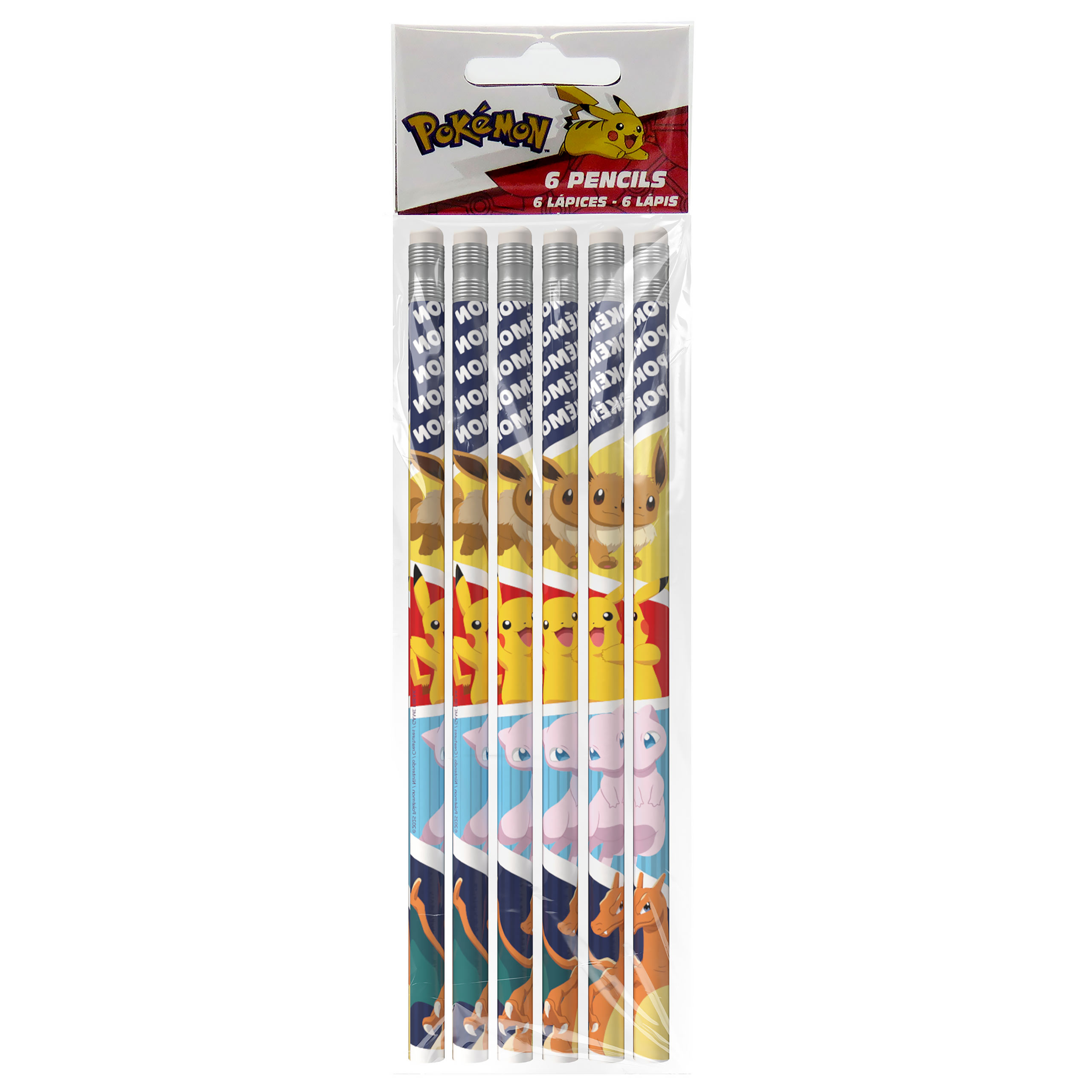 Pokemon - Set di 6 matite