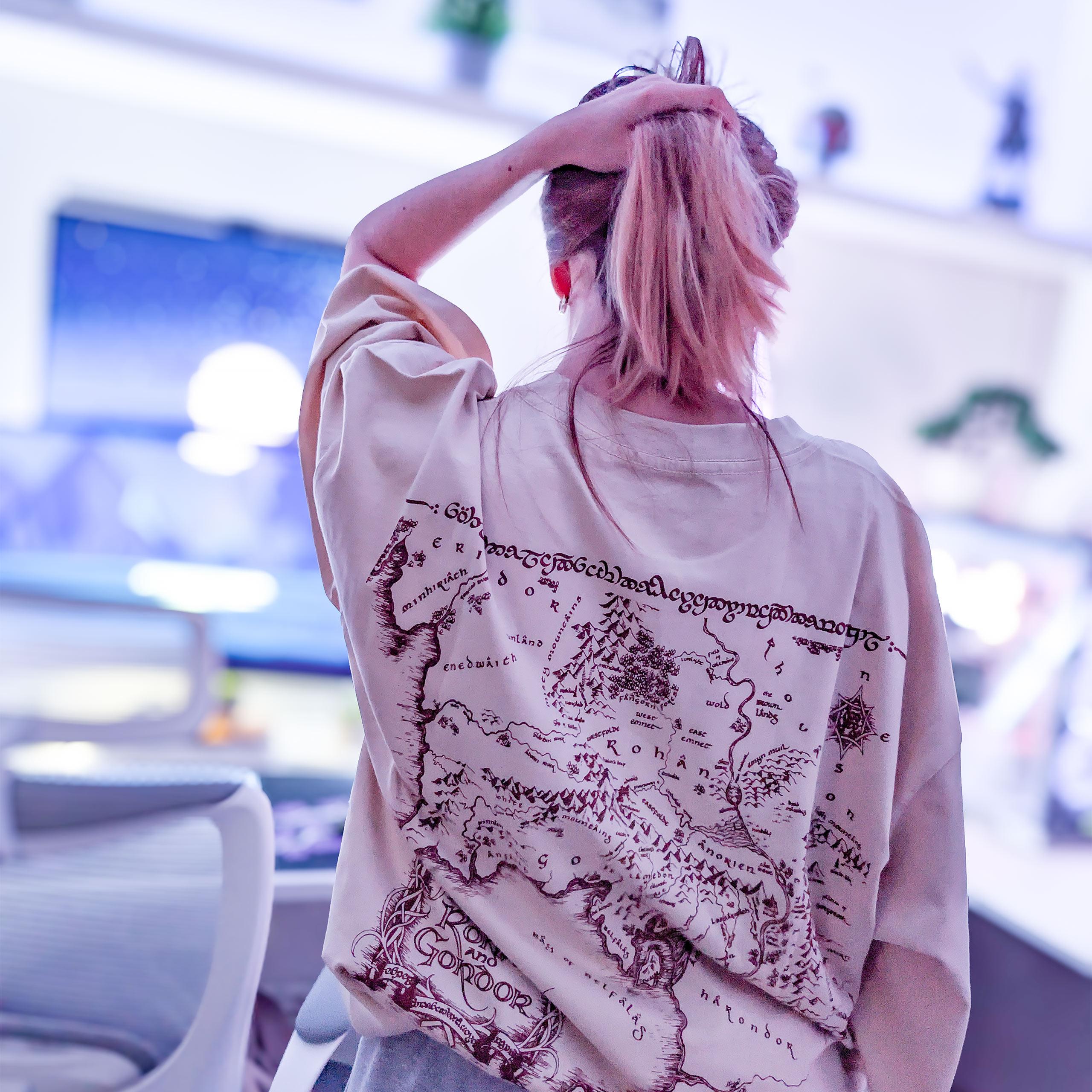 Der Herr der Ringe - Gefährten Rohan und Gondor Oversize T-Shirt - M - Beige