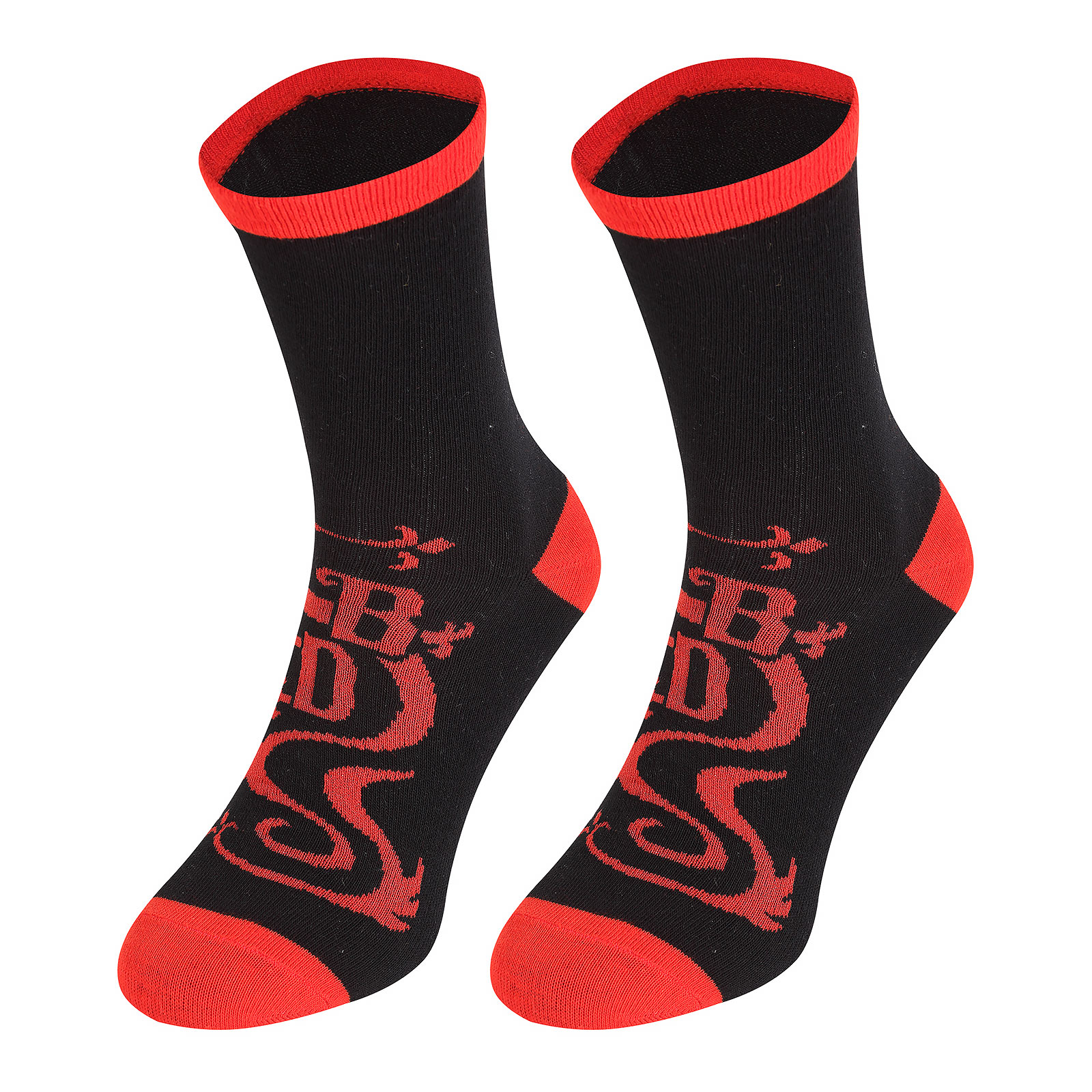 Tokyo Revengers - Black Dragon Socks - S M - Black,Red