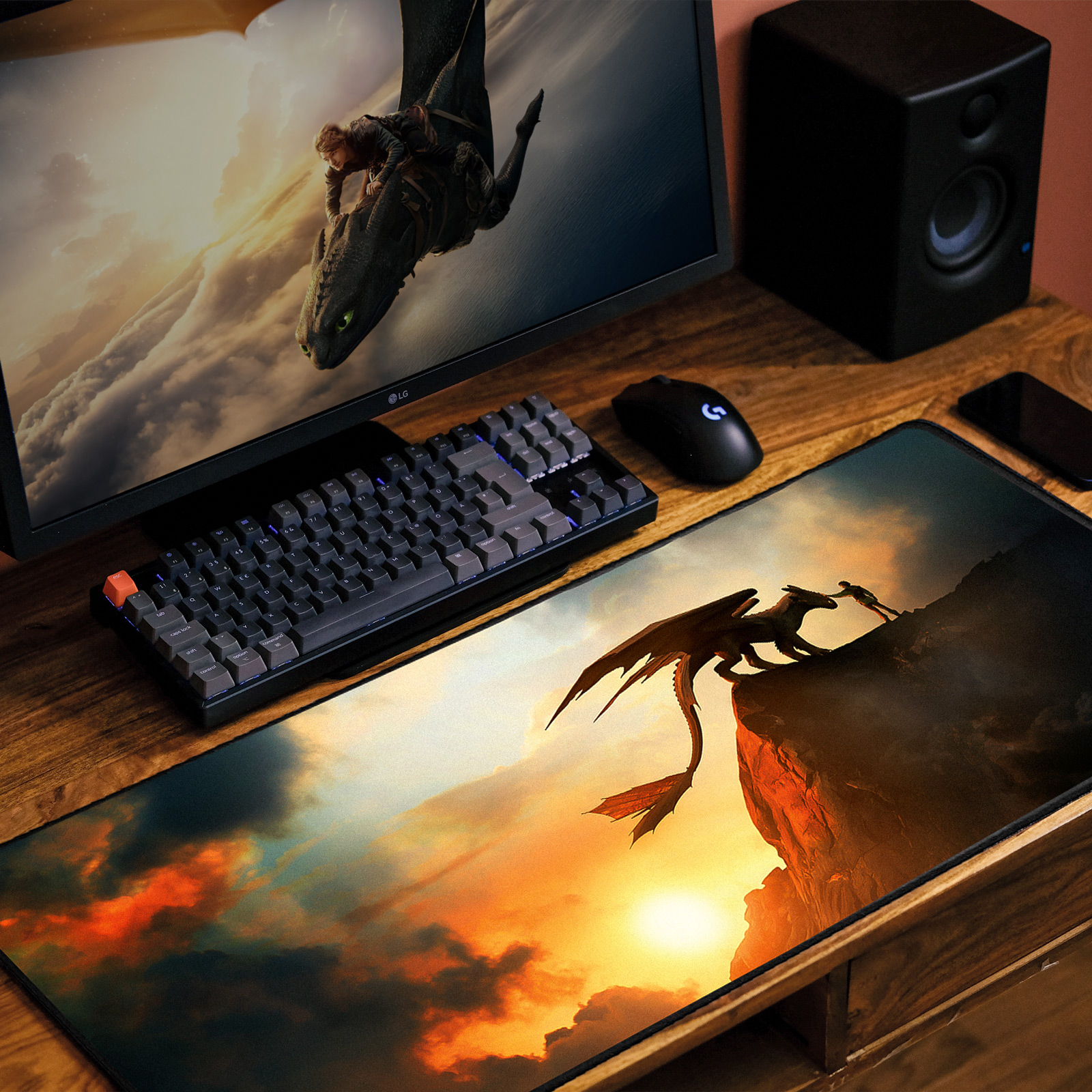 Drachenzähmen leicht gemacht - Poster Mousepad