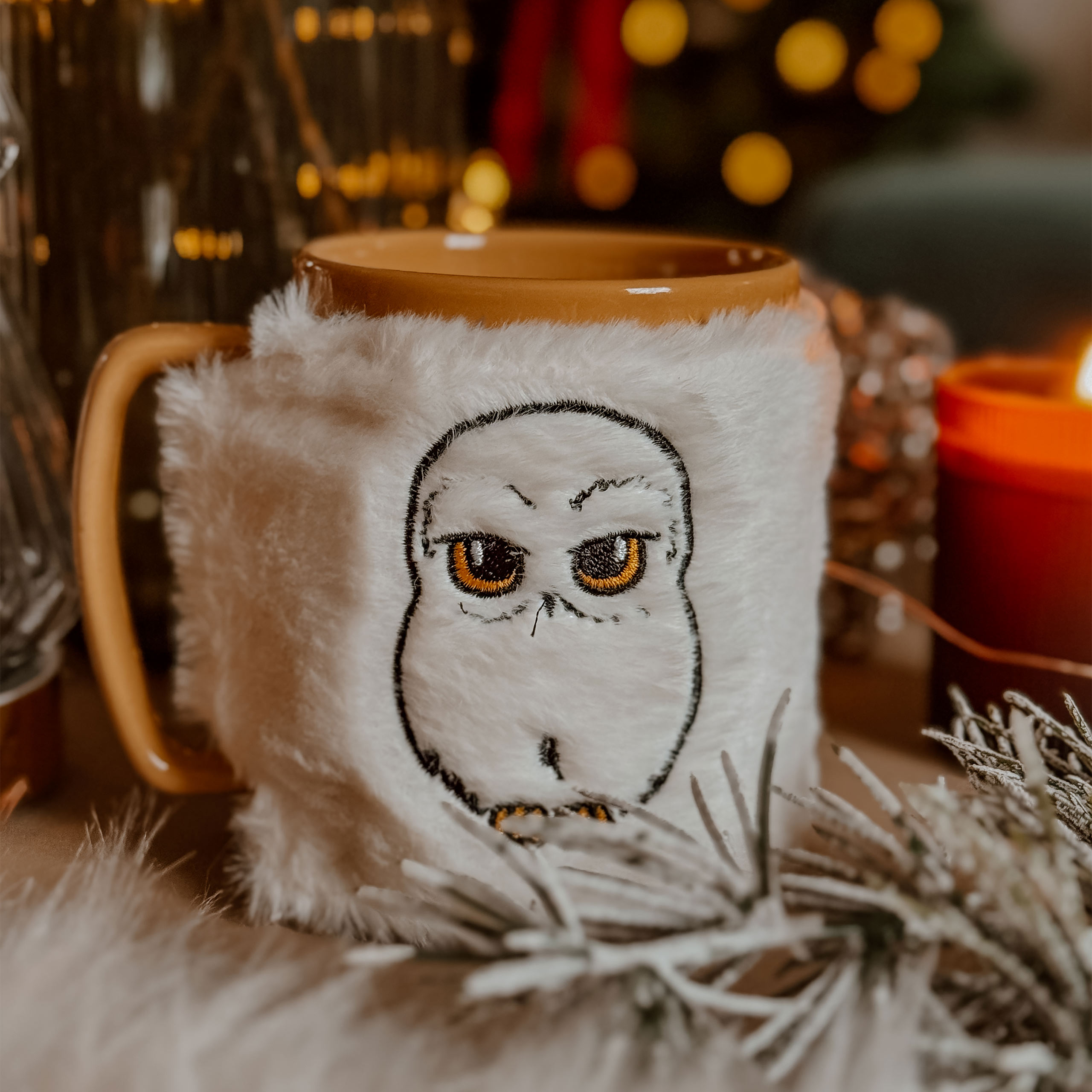 Tazza Edvige con Rivestimento in Peluche - Harry Potter