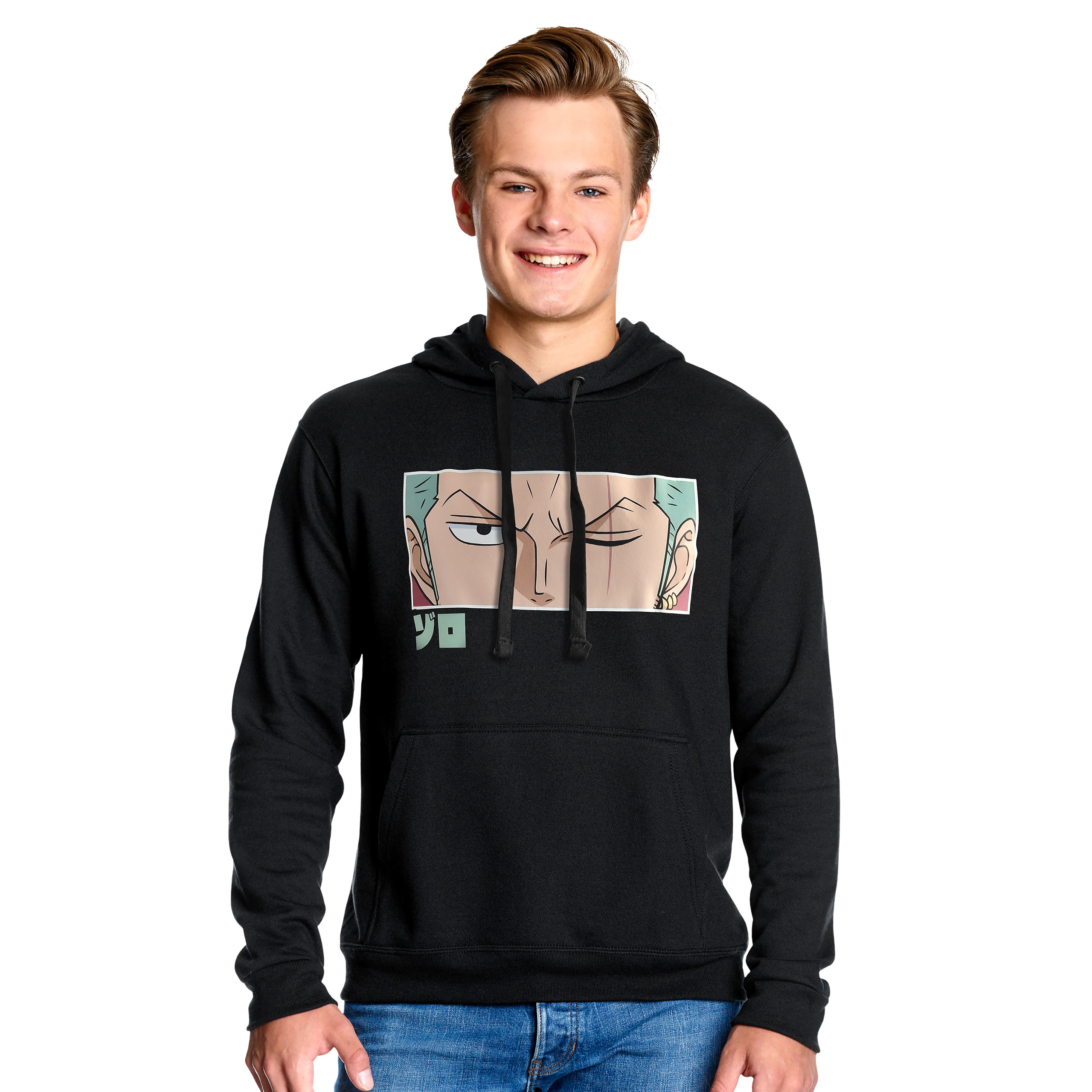 One Piece - Zoro Eyes Hoodie schwarz - XL - Schwarz