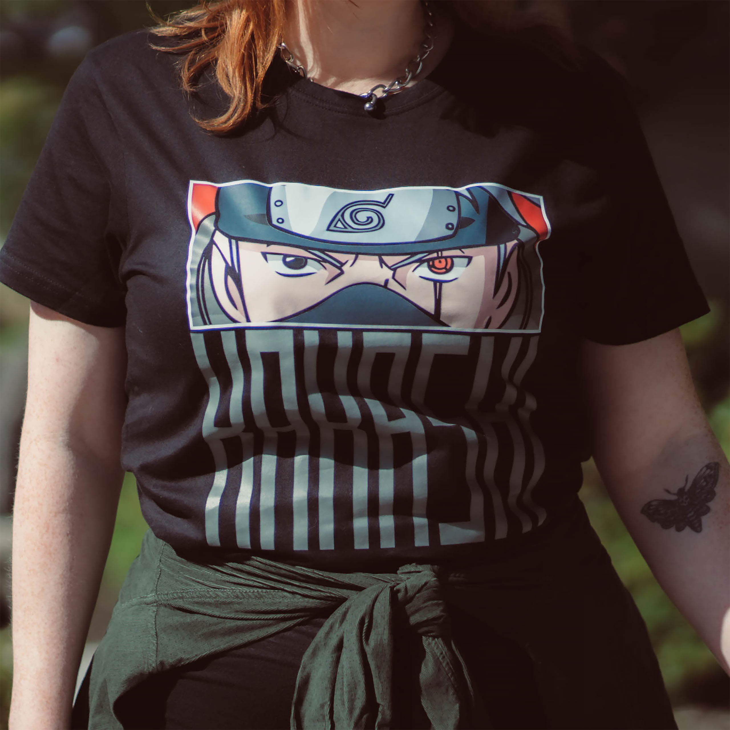 Naruto - Kakashi Eyes T-Shirt black - L - Black