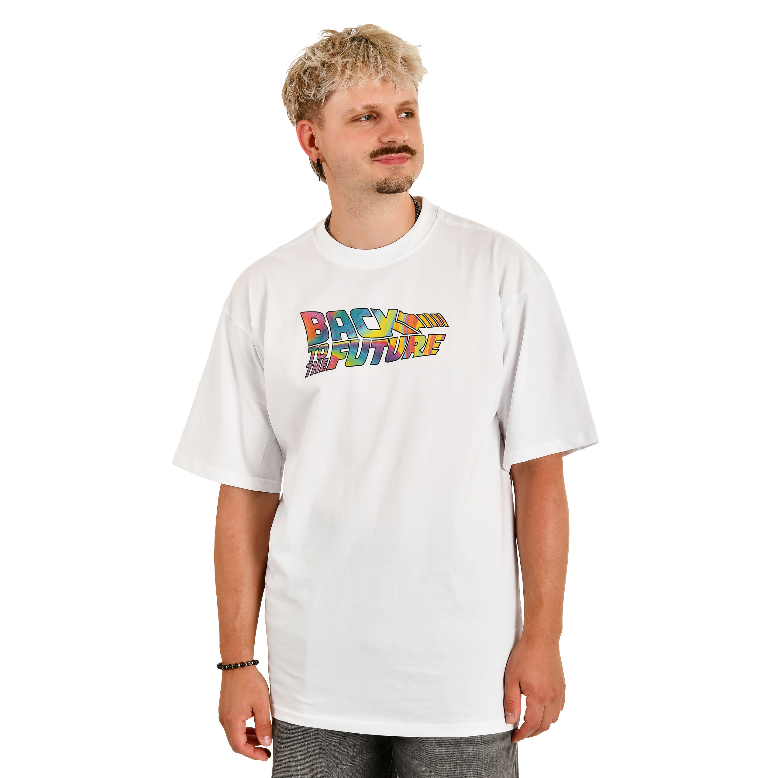 Zurück in die Zukunft - Hoverboard Oversize T-Shirt weiß - XL - Weiß