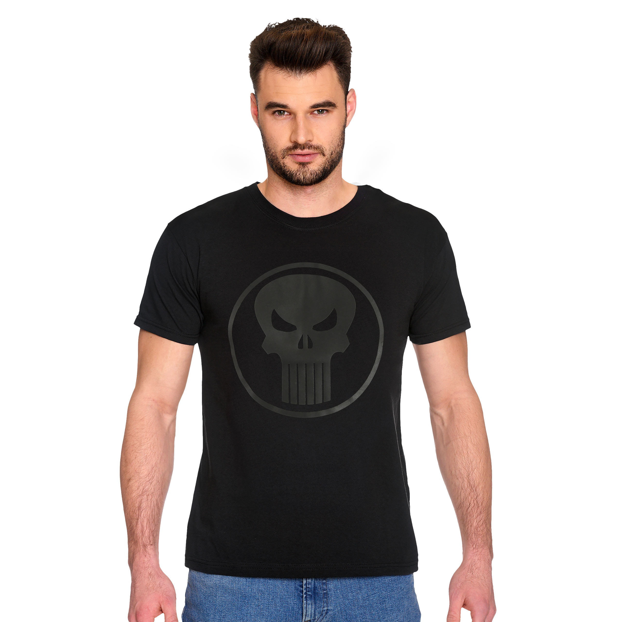 Punisher - Camiseta Logo negra - M - Negro