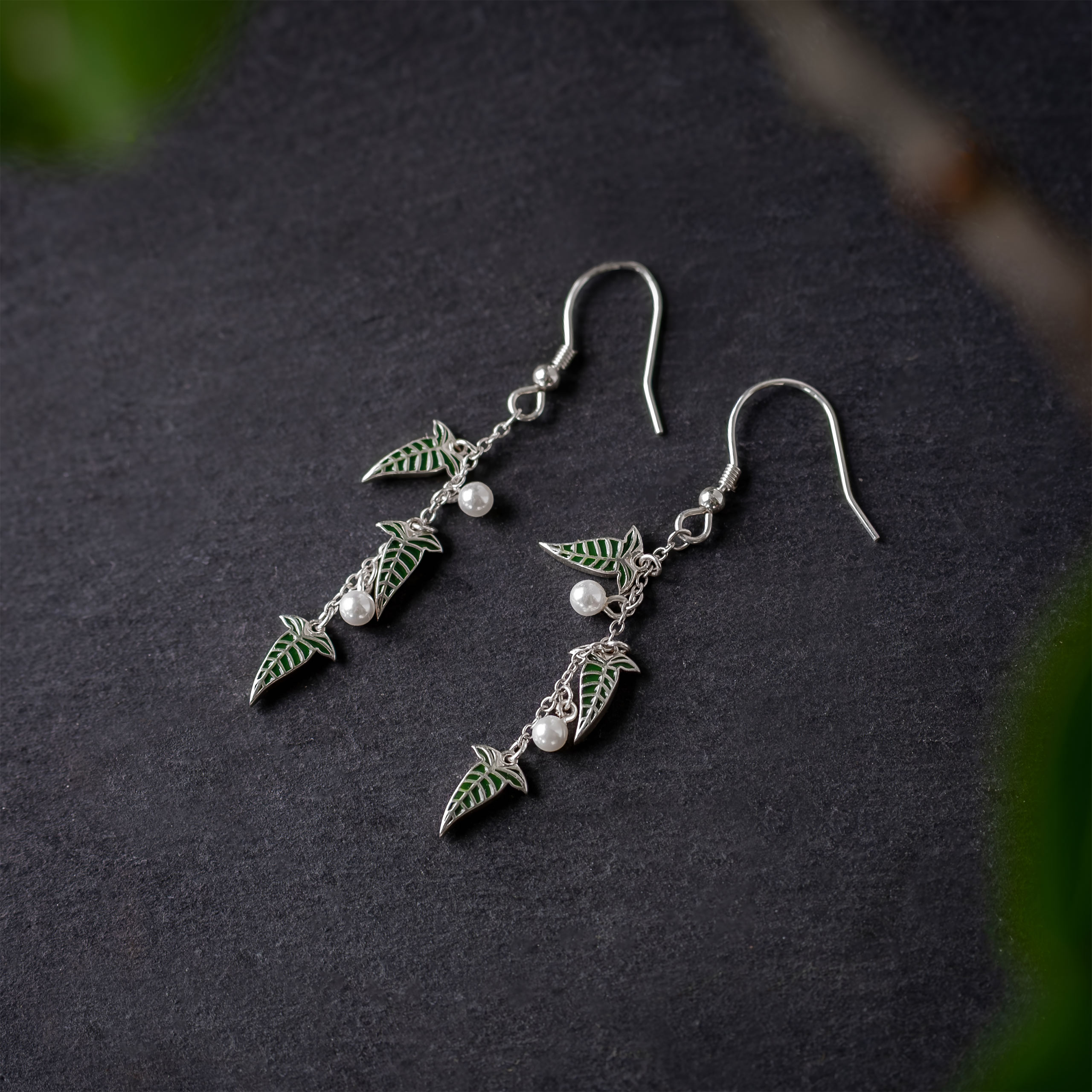 Elven Leaf Earrings 925 Sterling Silver - The Lord of the Rings