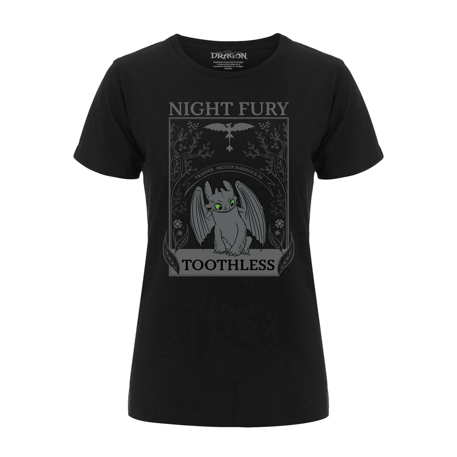 Drachenzähmen leicht gemacht - Night Fury T-Shirt Damen schwarz - S - Schwarz