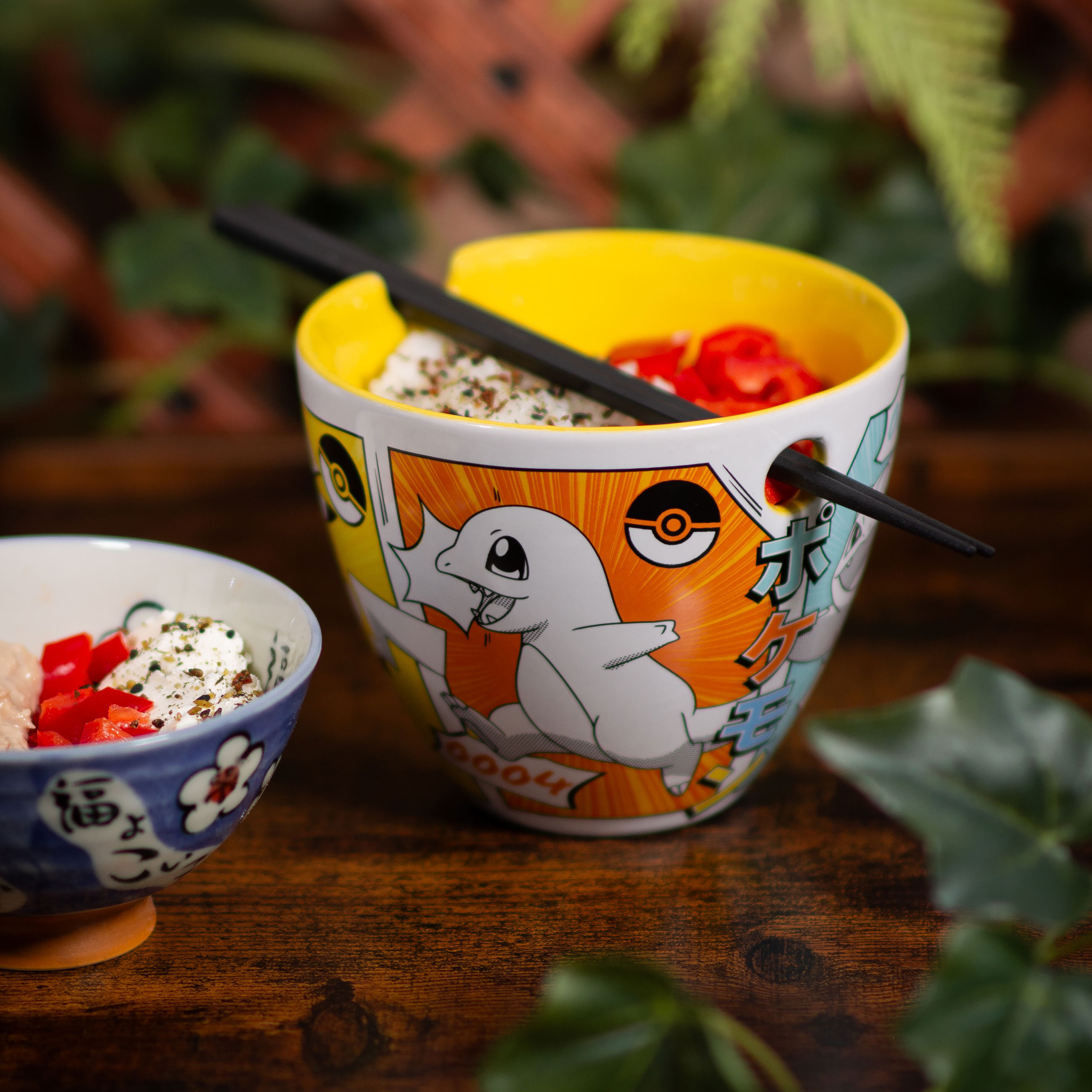 Pokémon - Cuenco de ramen Starters con palillos