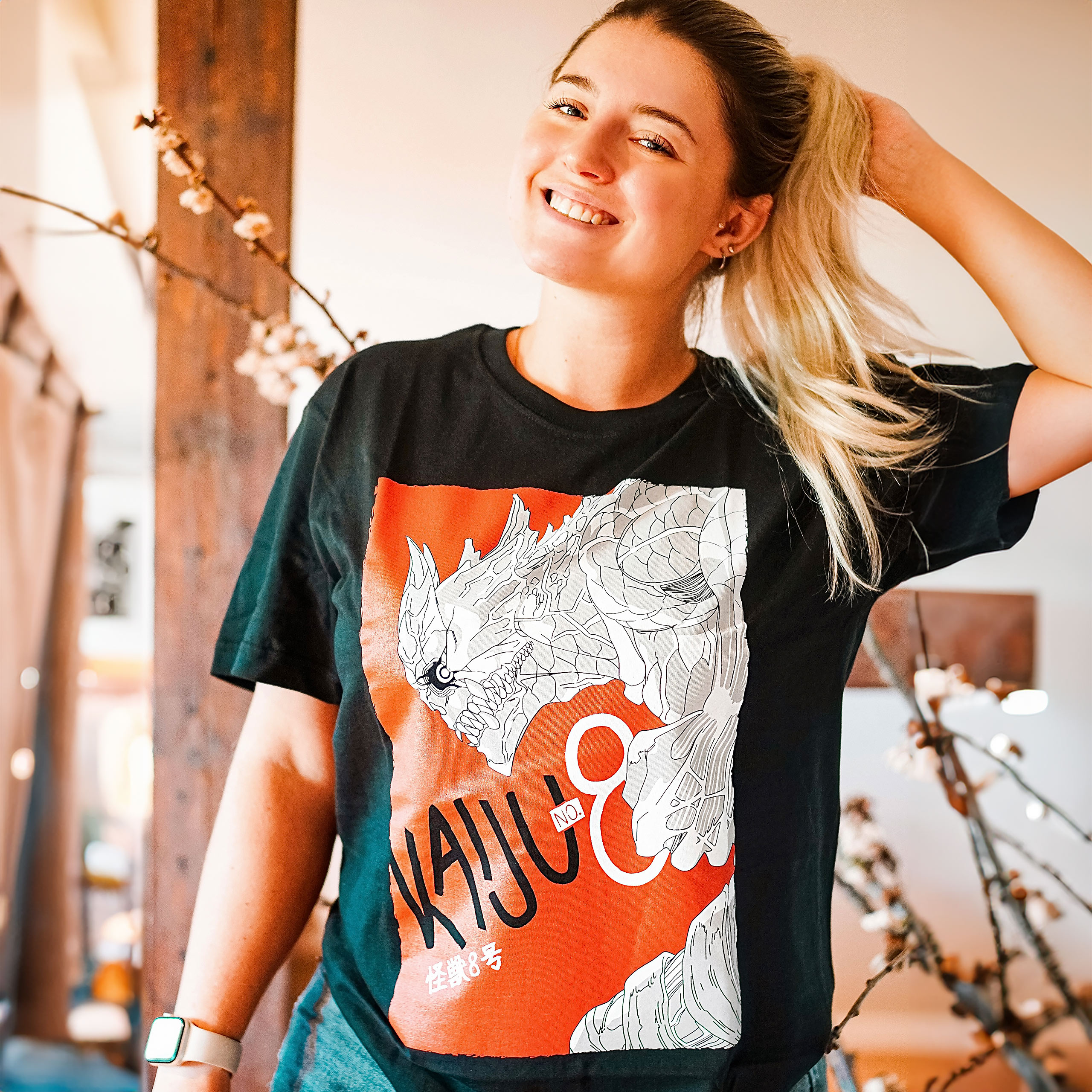 No. 8 T-Shirt für Kaiju No. 8 Fans - XXXL - Schwarz