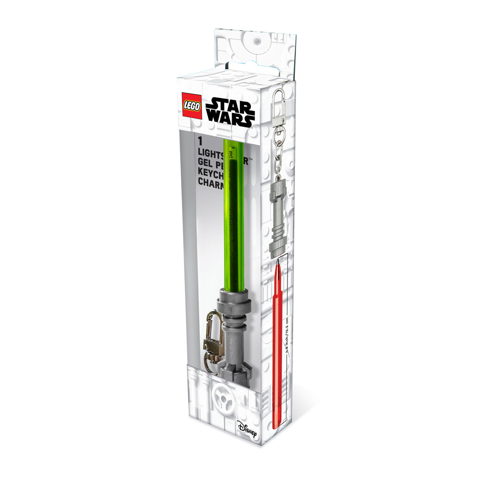 Star Wars - LEGO Lightsaber Gel Pen with Carabiner - Green - LEGO