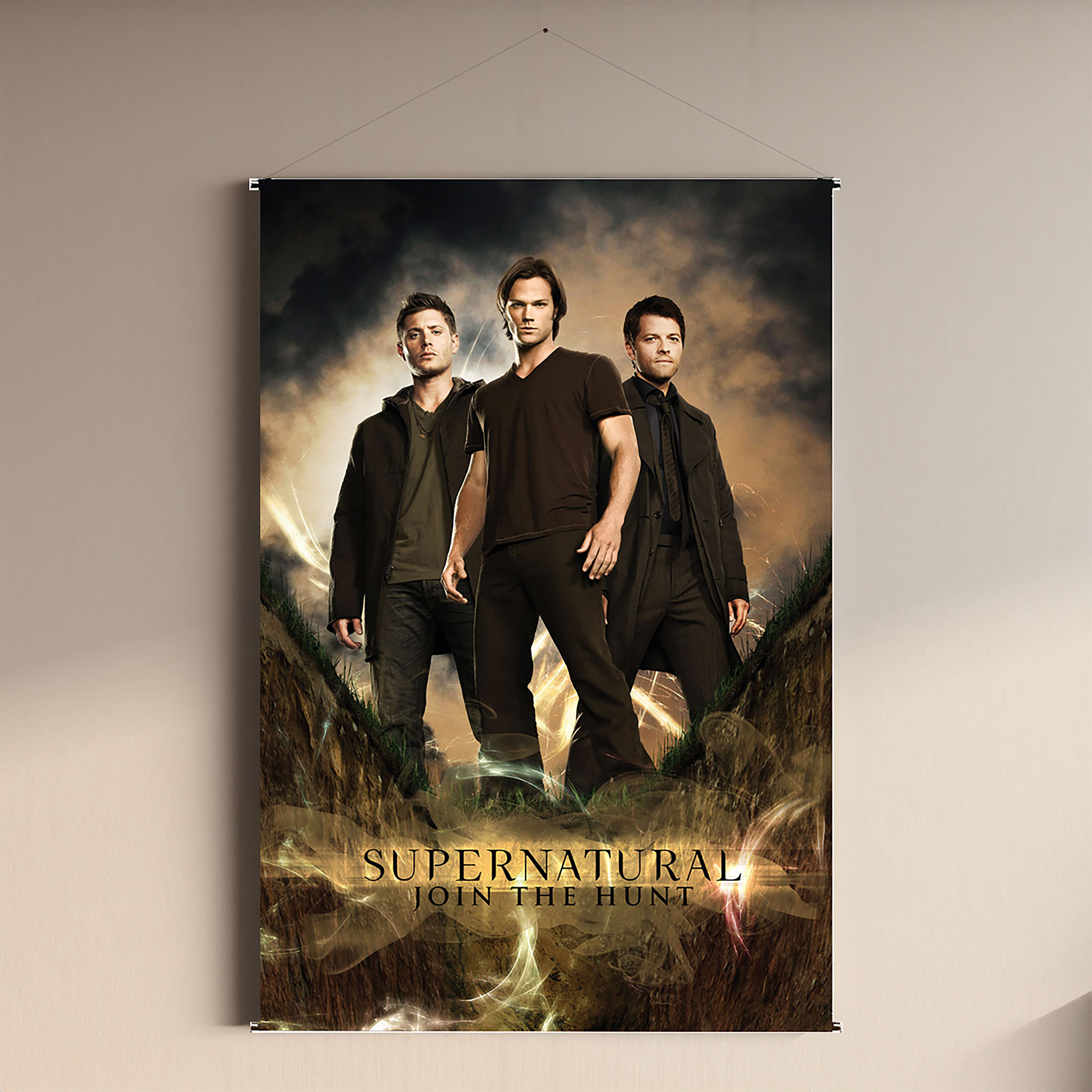 Supernatural - Join the Hunt Poster in tessuto