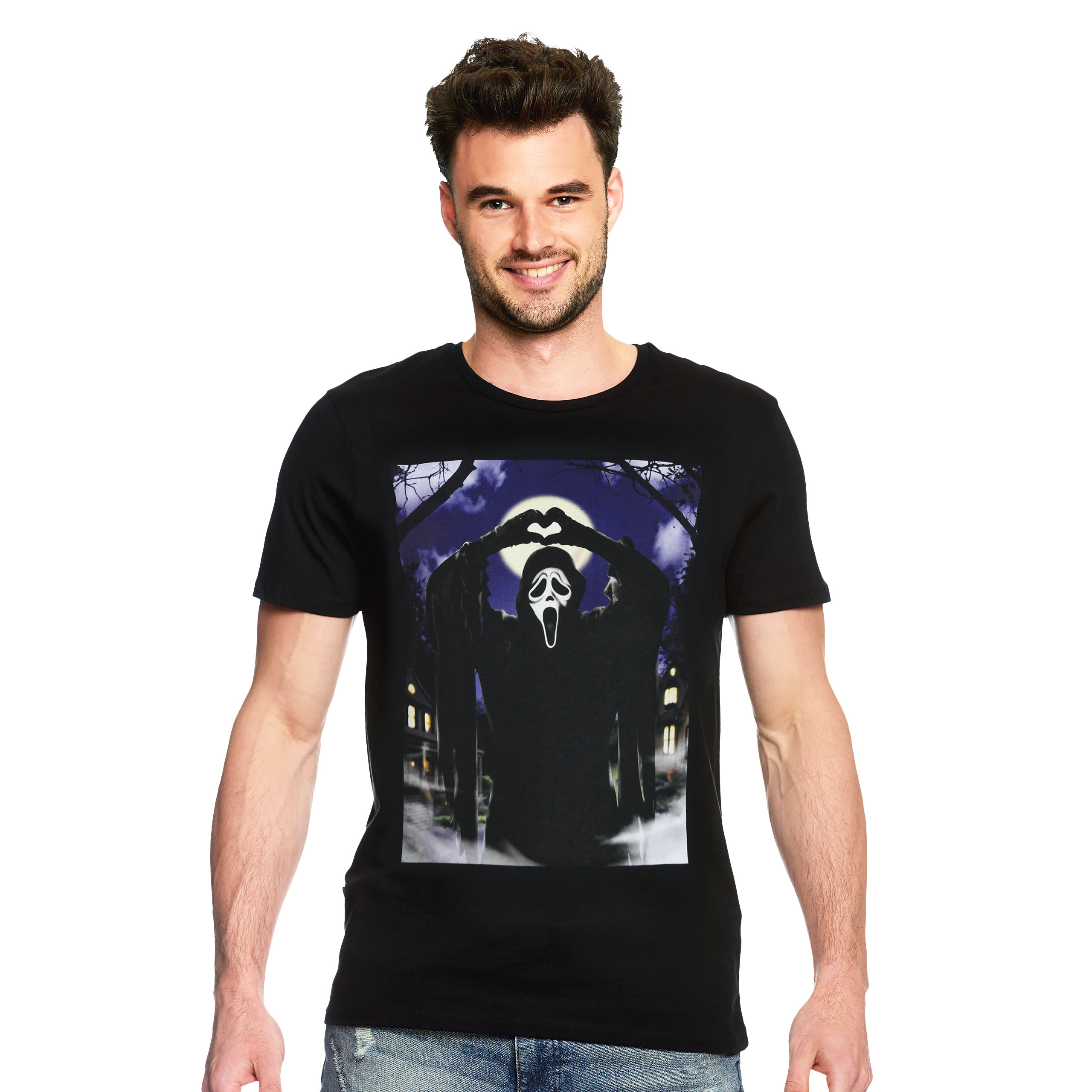 Ghost Face - Hearts T-shirt nera - S - Nero