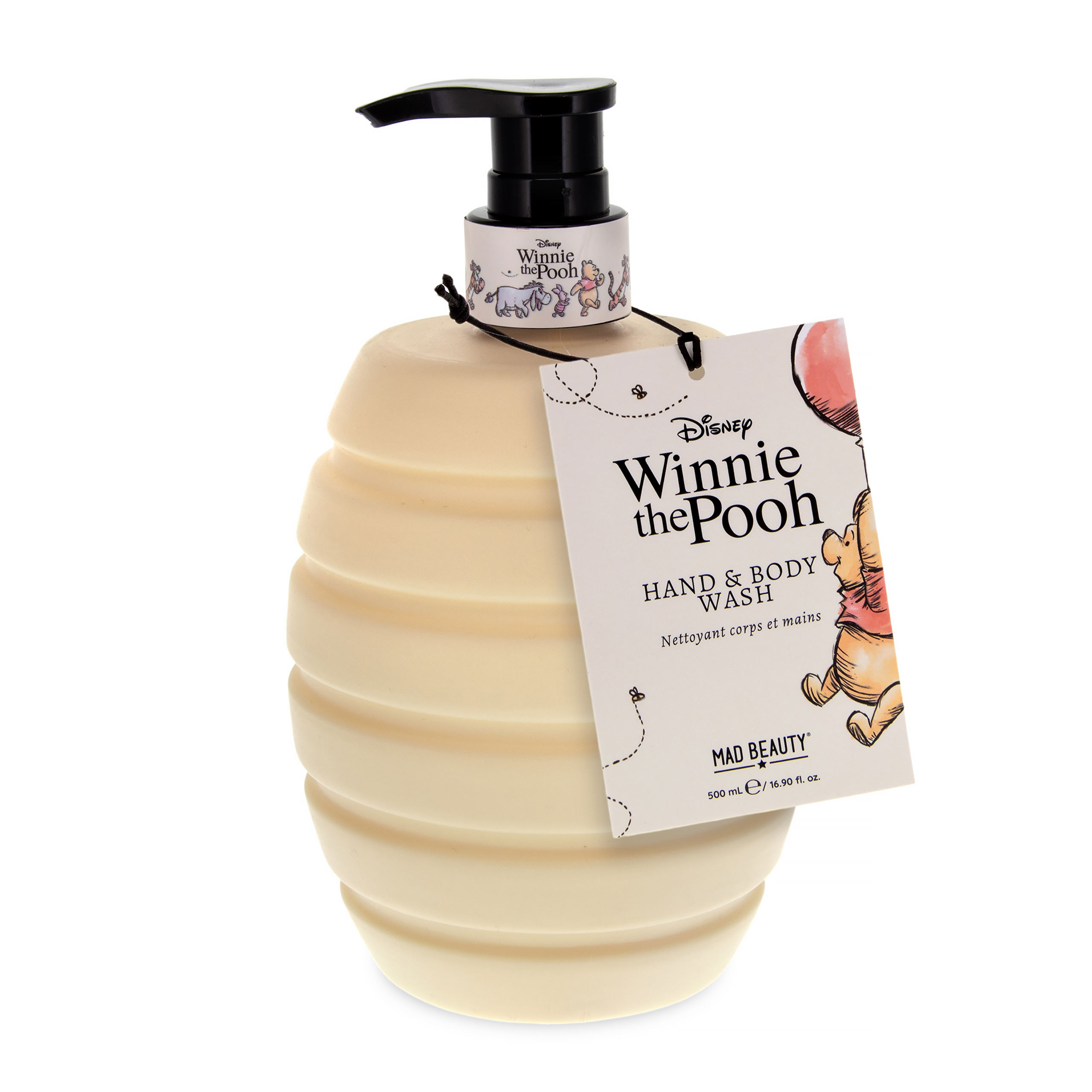 Winnie the Pooh - Dispensador de jabón en forma de tarro de miel con gel limpiador