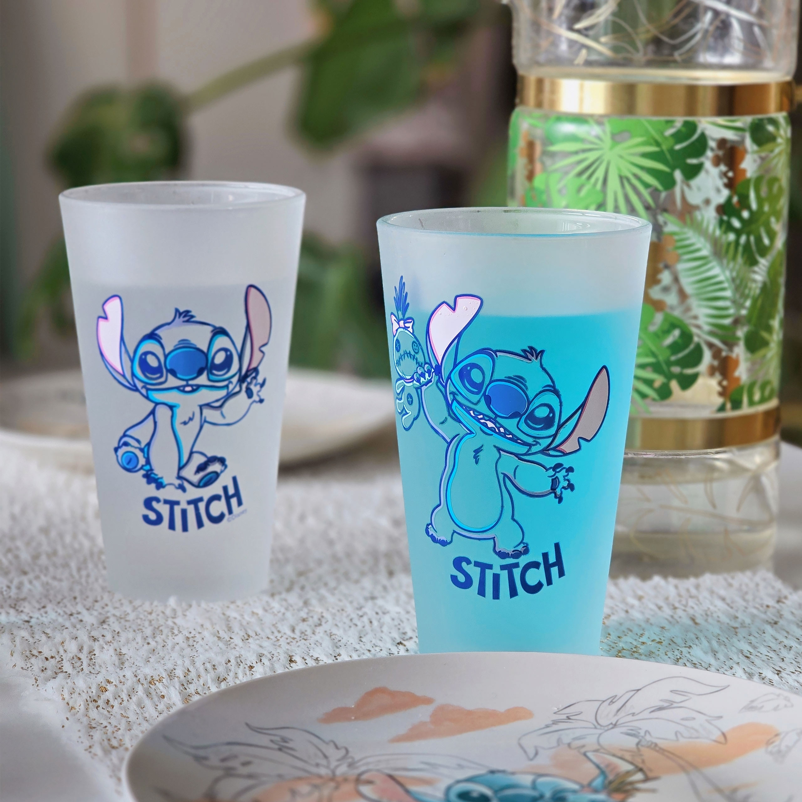 Stitch Aloha Glass Set of 2 - Lilo & Stitch