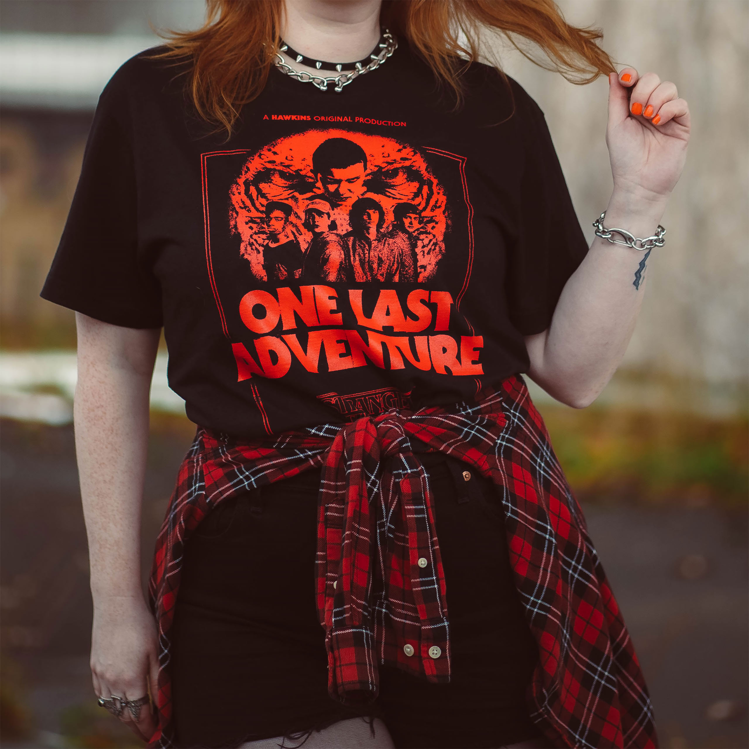 Stranger Things - One Last Adventure T-shirt - L - Nero
