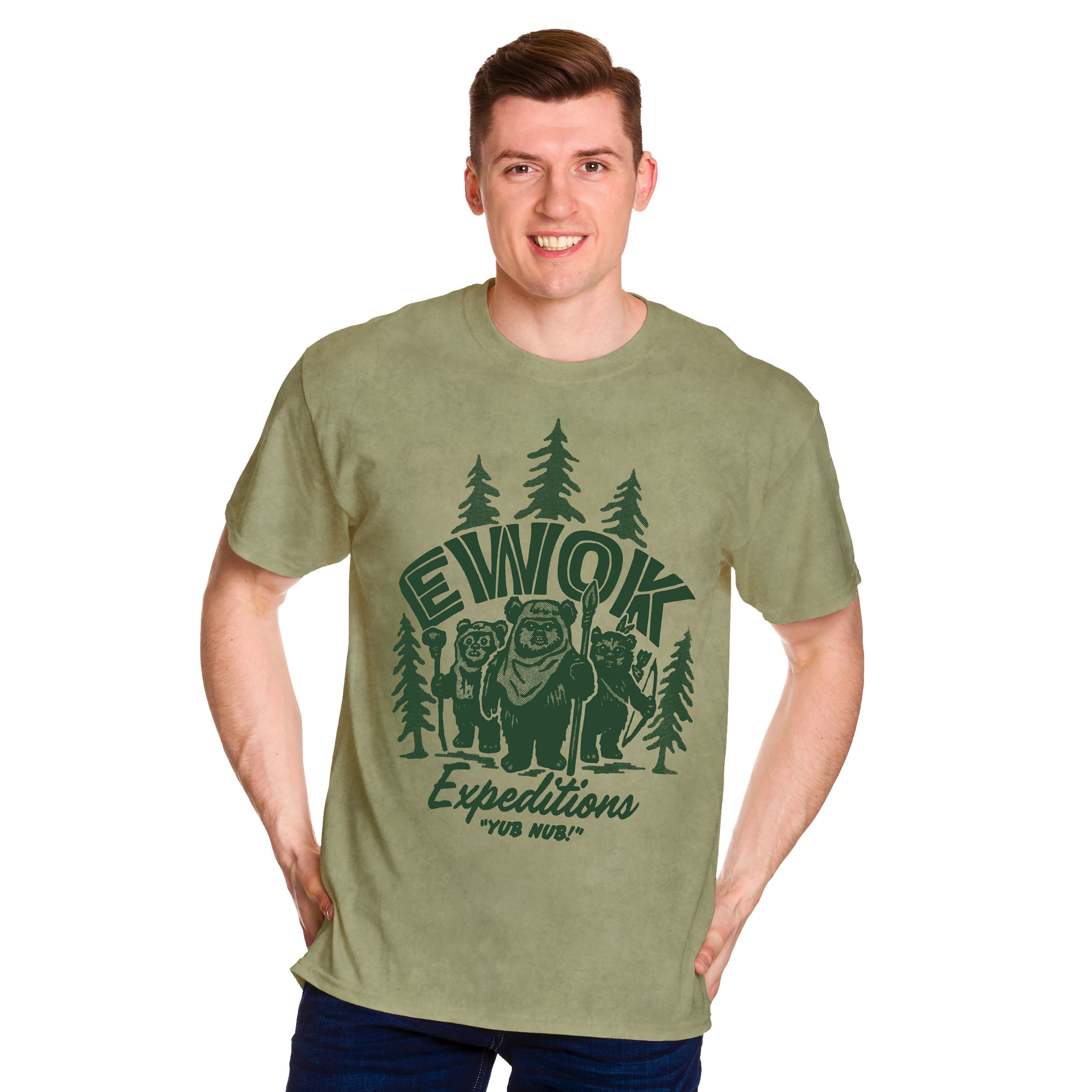 Star Wars - Ewok Expeditions T-shirt - S - Groen